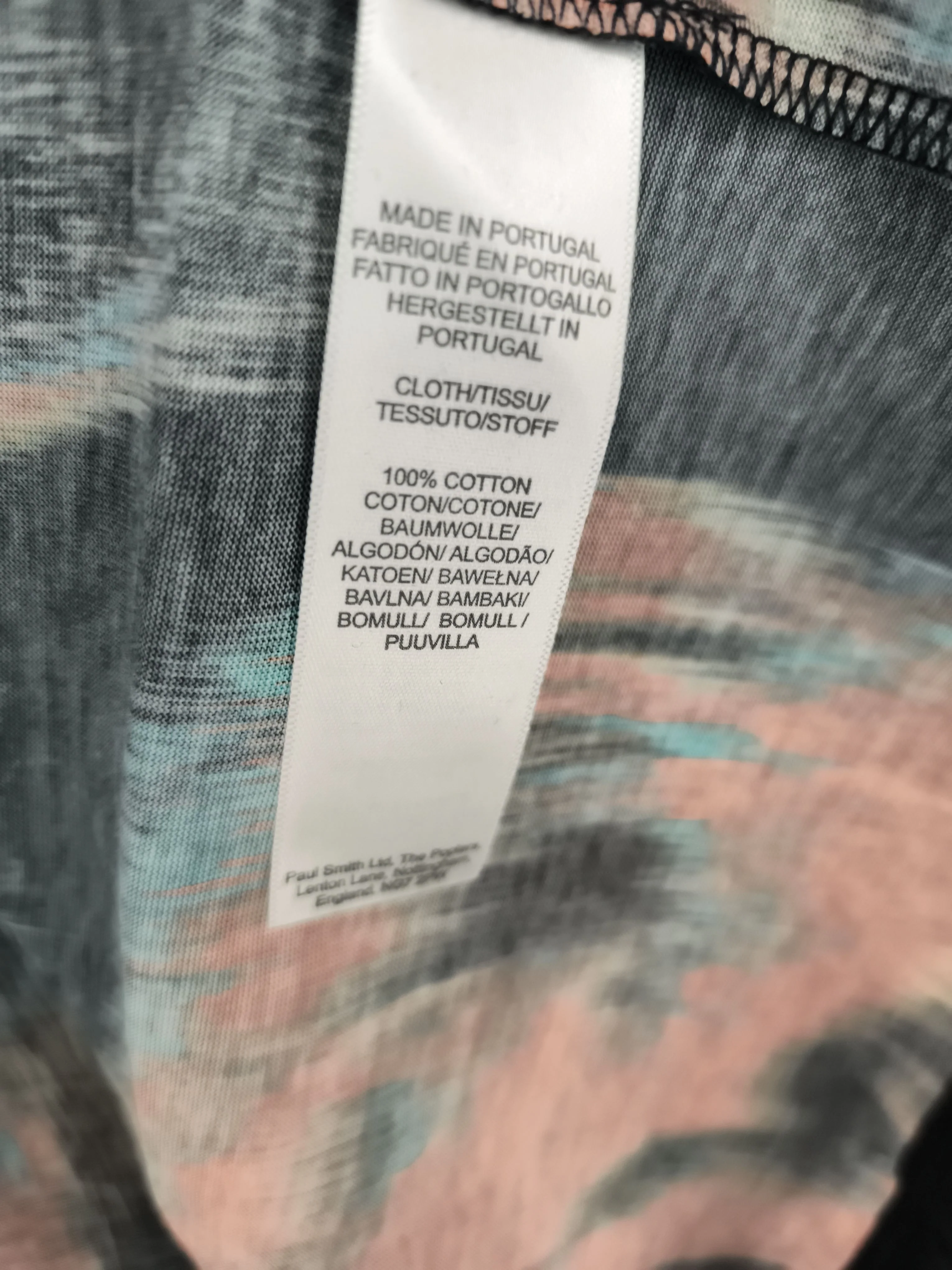 Paul Smith Men's T-Shirt M Multi Graphic 100% Cotton Basic New with tags - Image 6