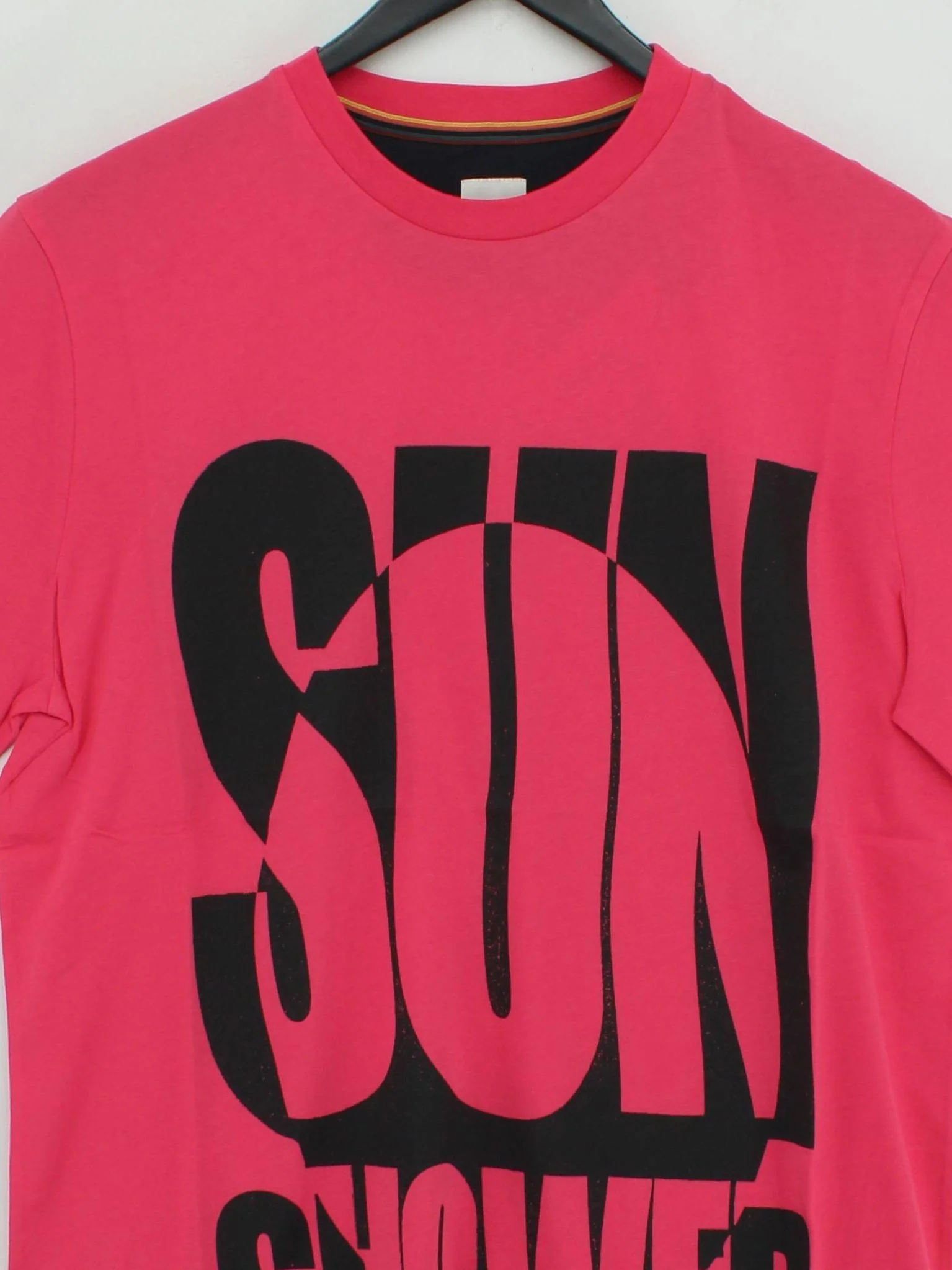 Paul Smith Men's T-Shirt M Pink Graphic 100% Cotton Basic New with tags - Image 3