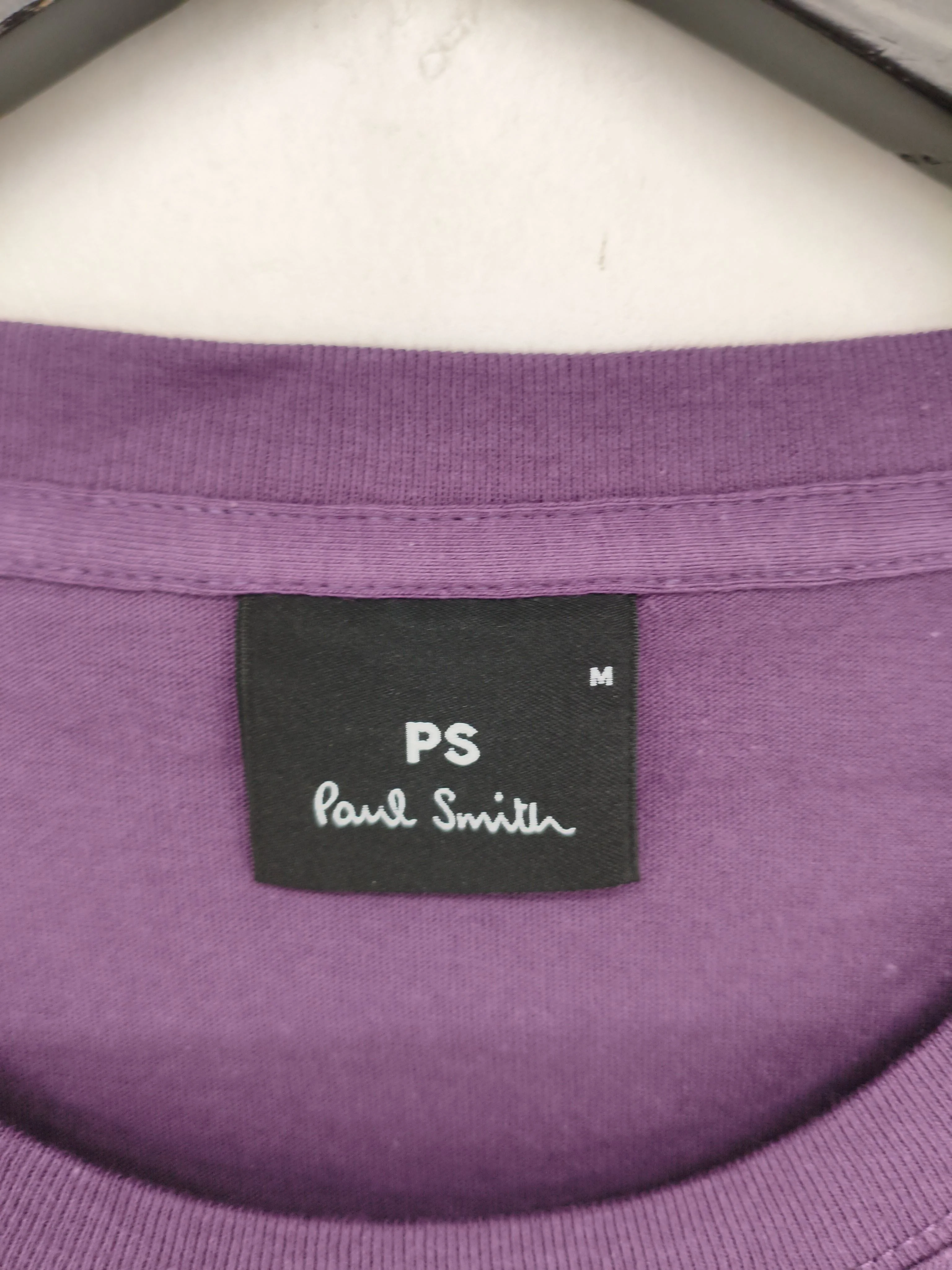 Paul Smith Men's T-Shirt M Purple Graphic 100% Cotton Basic New with tags - Image 5