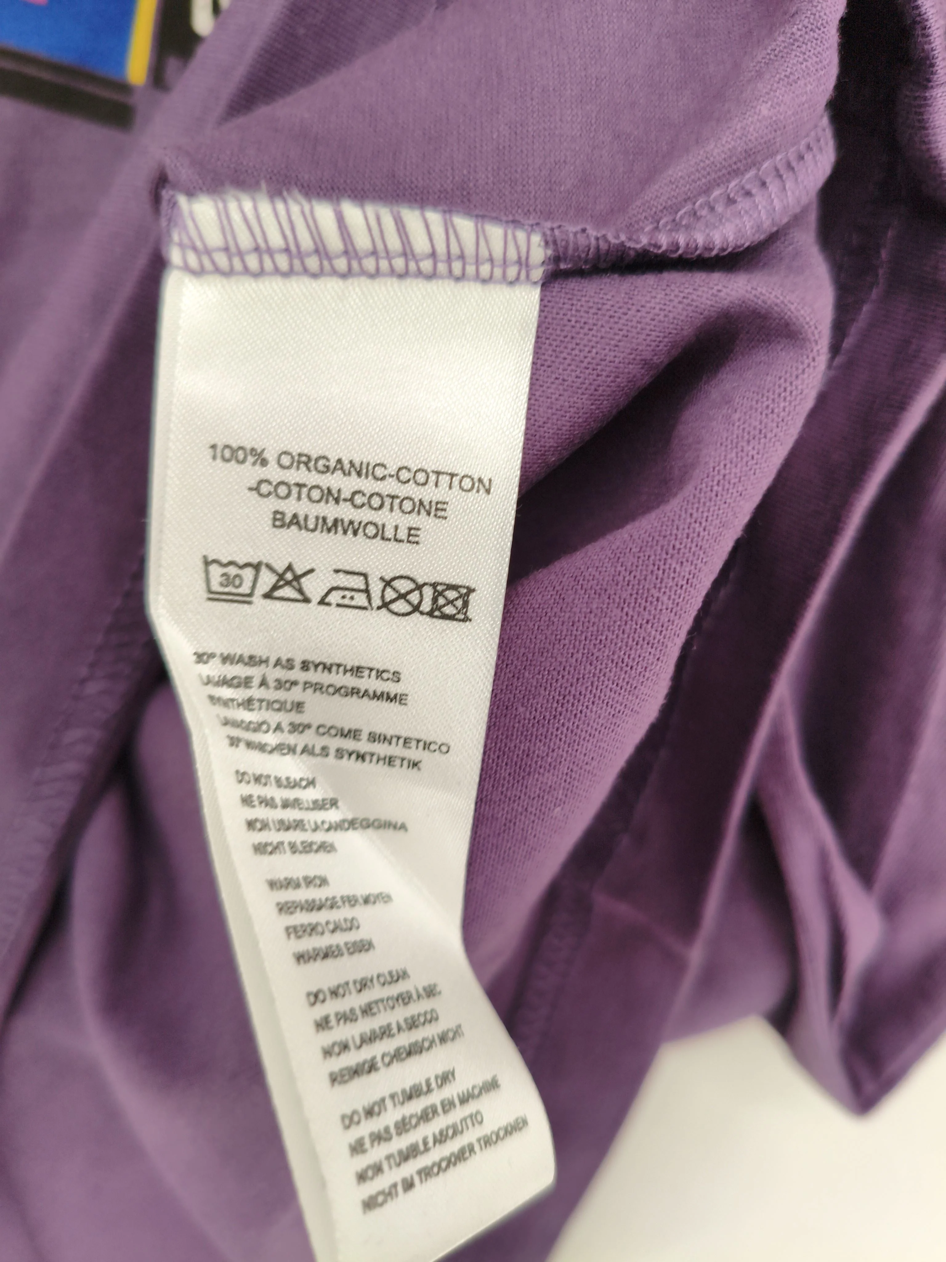 Paul Smith Men's T-Shirt M Purple Graphic 100% Cotton Basic New with tags - Image 6