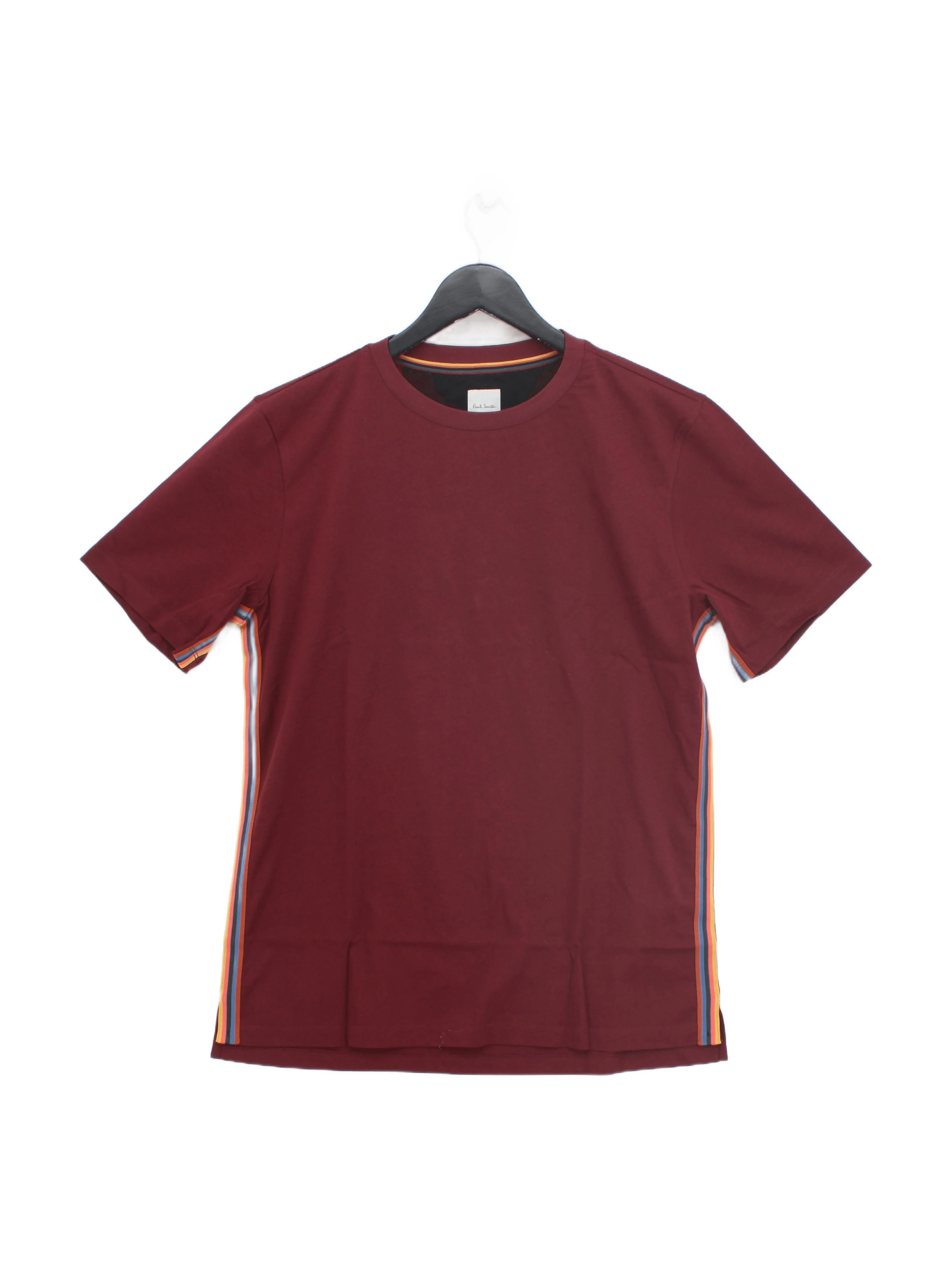 Paul Smith Men's T-Shirt M Red 100% Cotton Basic New with tags