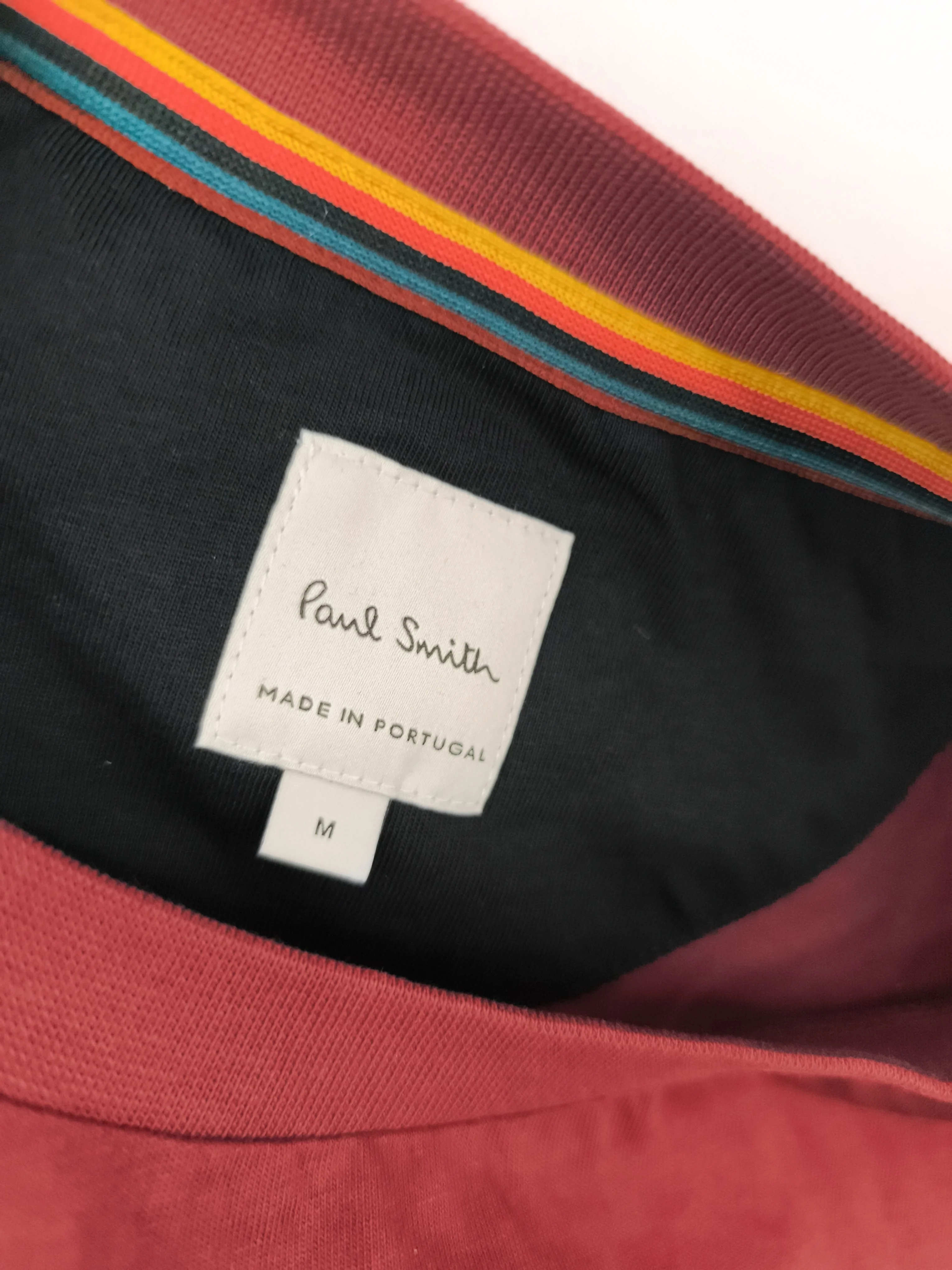 Paul Smith Men's T-Shirt M Red 100% Cotton Basic New with tags - Image 5