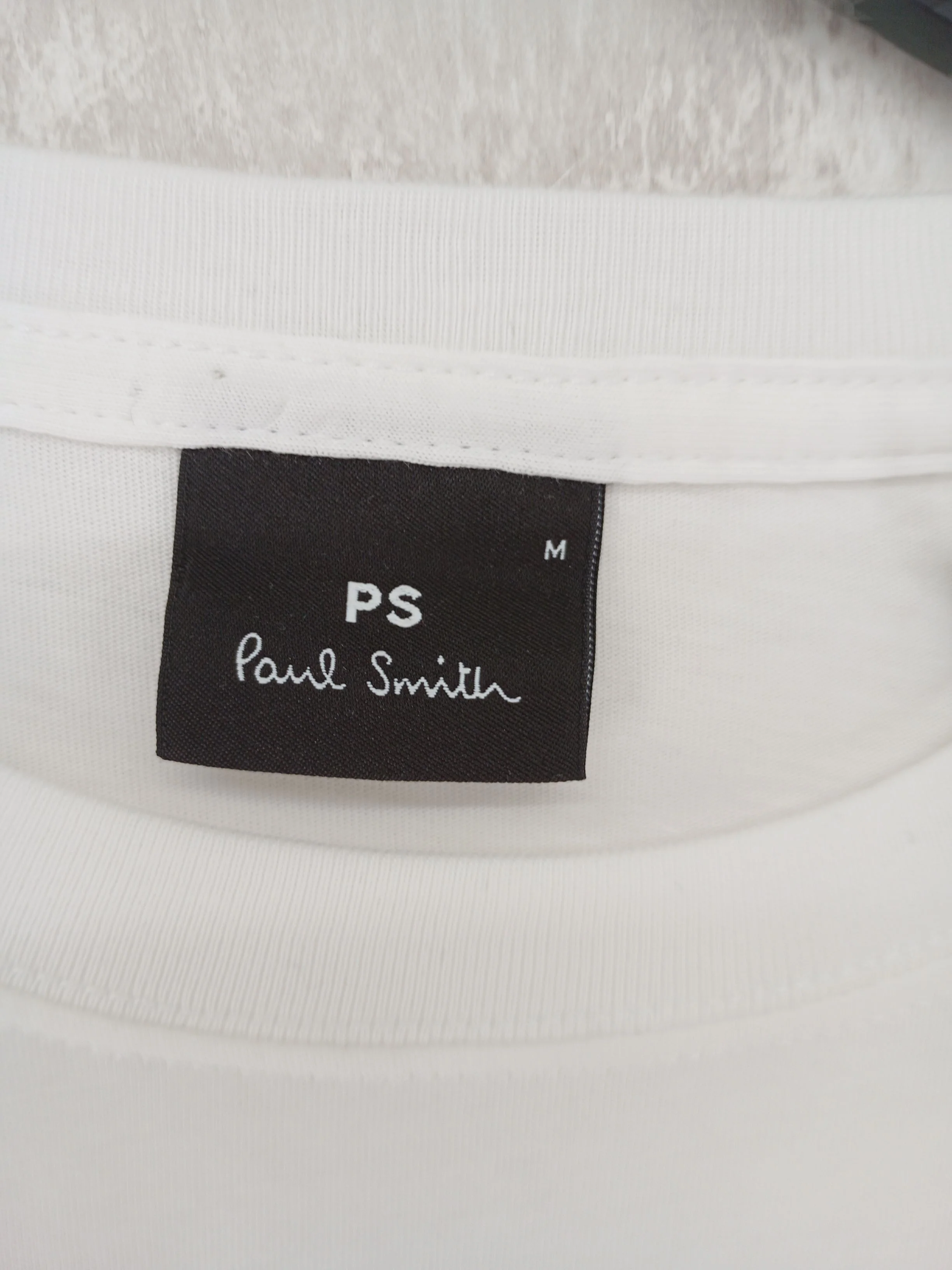 Paul Smith Men's T-Shirt M White Graphic 100% Cotton Basic - Image 6