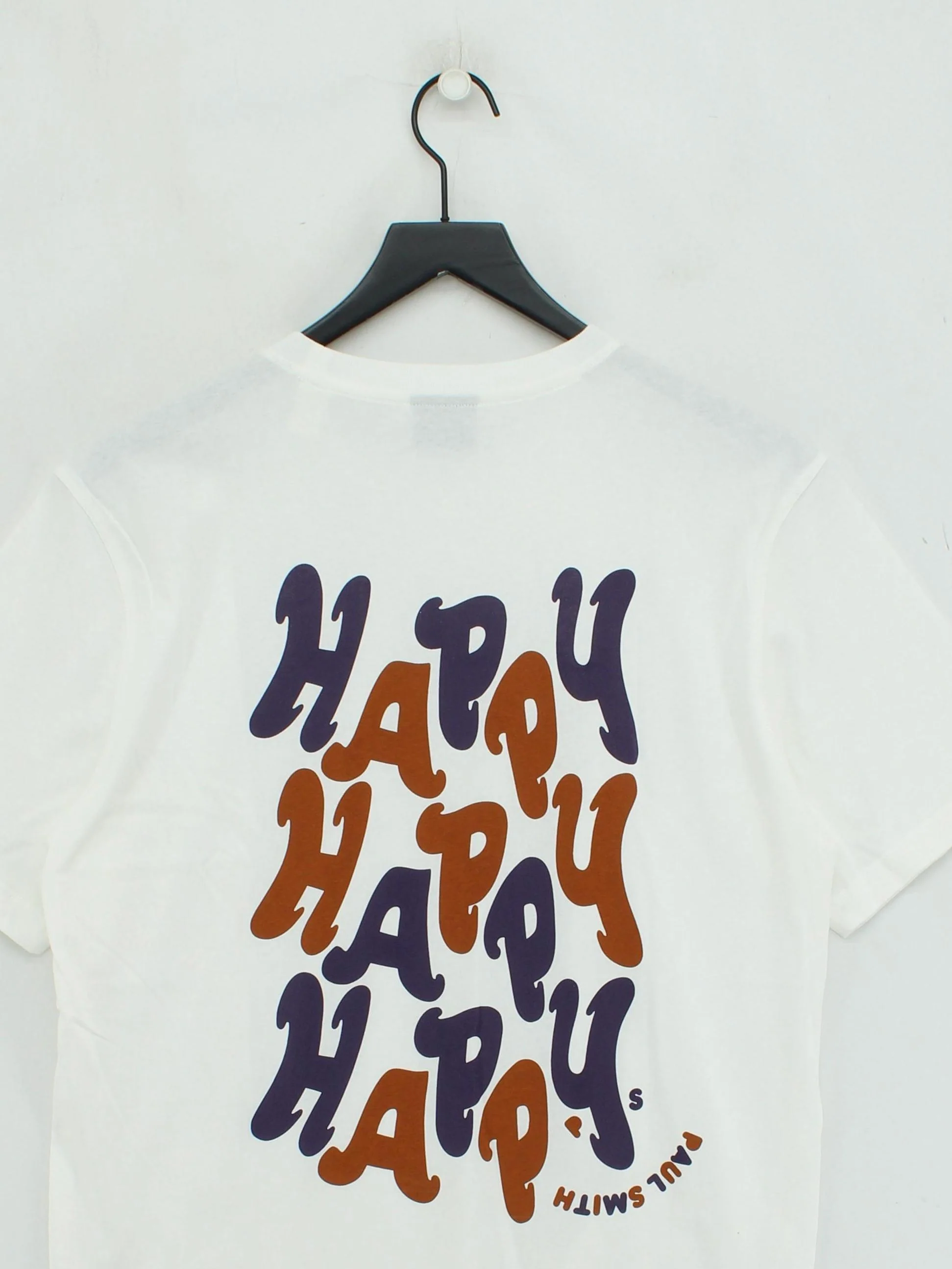 Paul Smith Men's T-Shirt M White Graphic 100% Cotton Basic New with tags - Image 2
