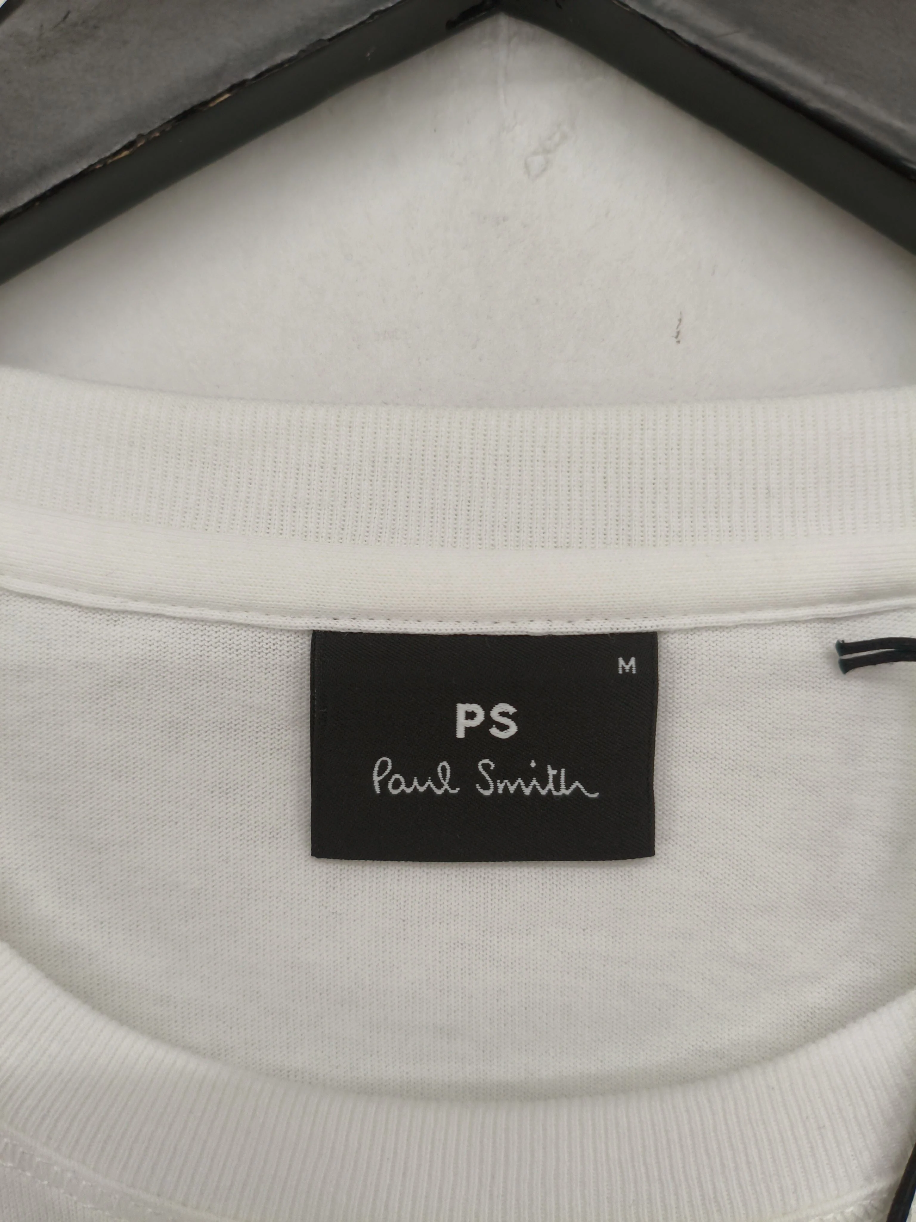 Paul Smith Men's T-Shirt M White Graphic 100% Cotton Basic New with tags - Image 5