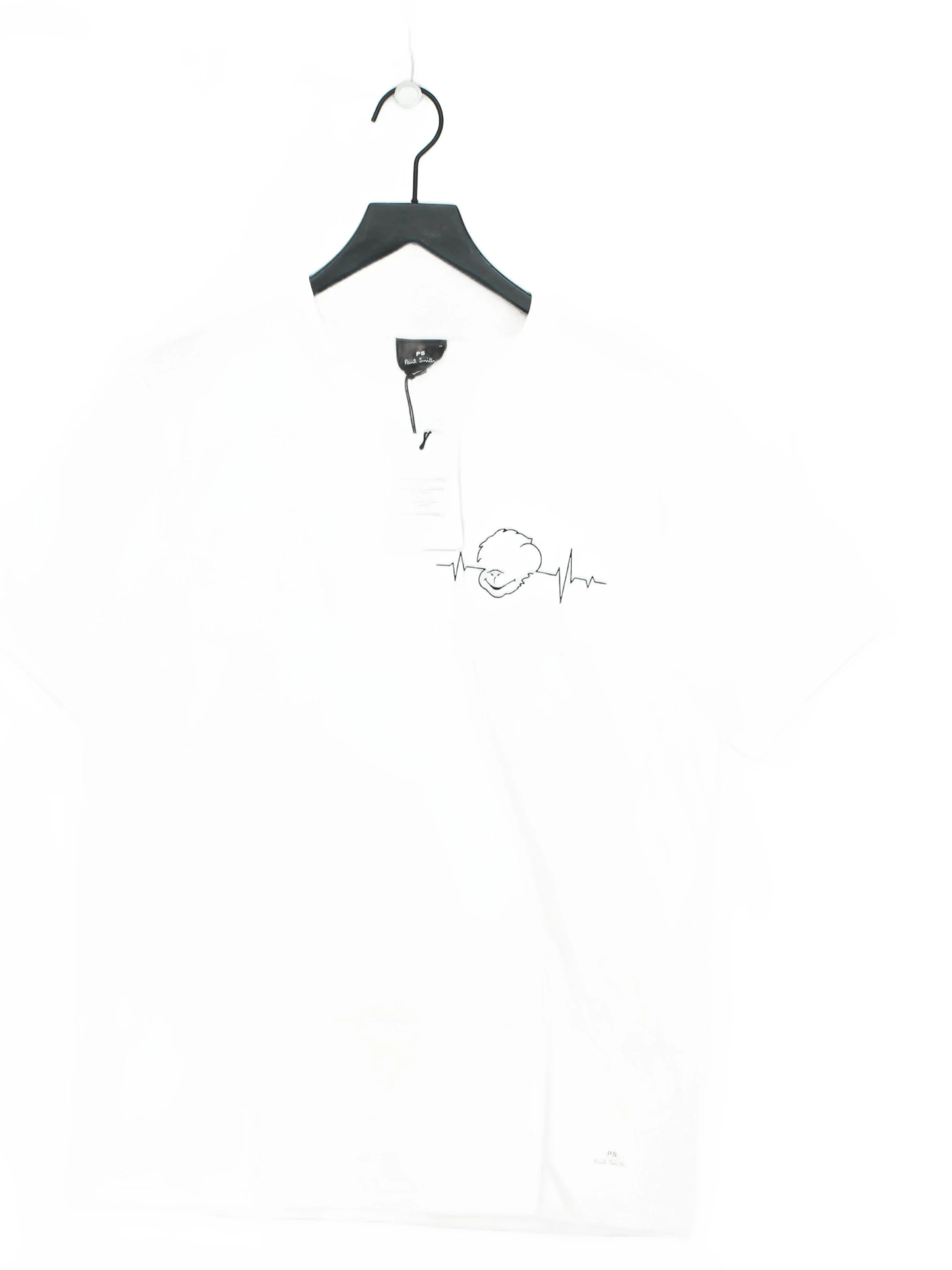 Paul Smith Men's T-Shirt M White Graphic 100% Cotton Basic New with tags