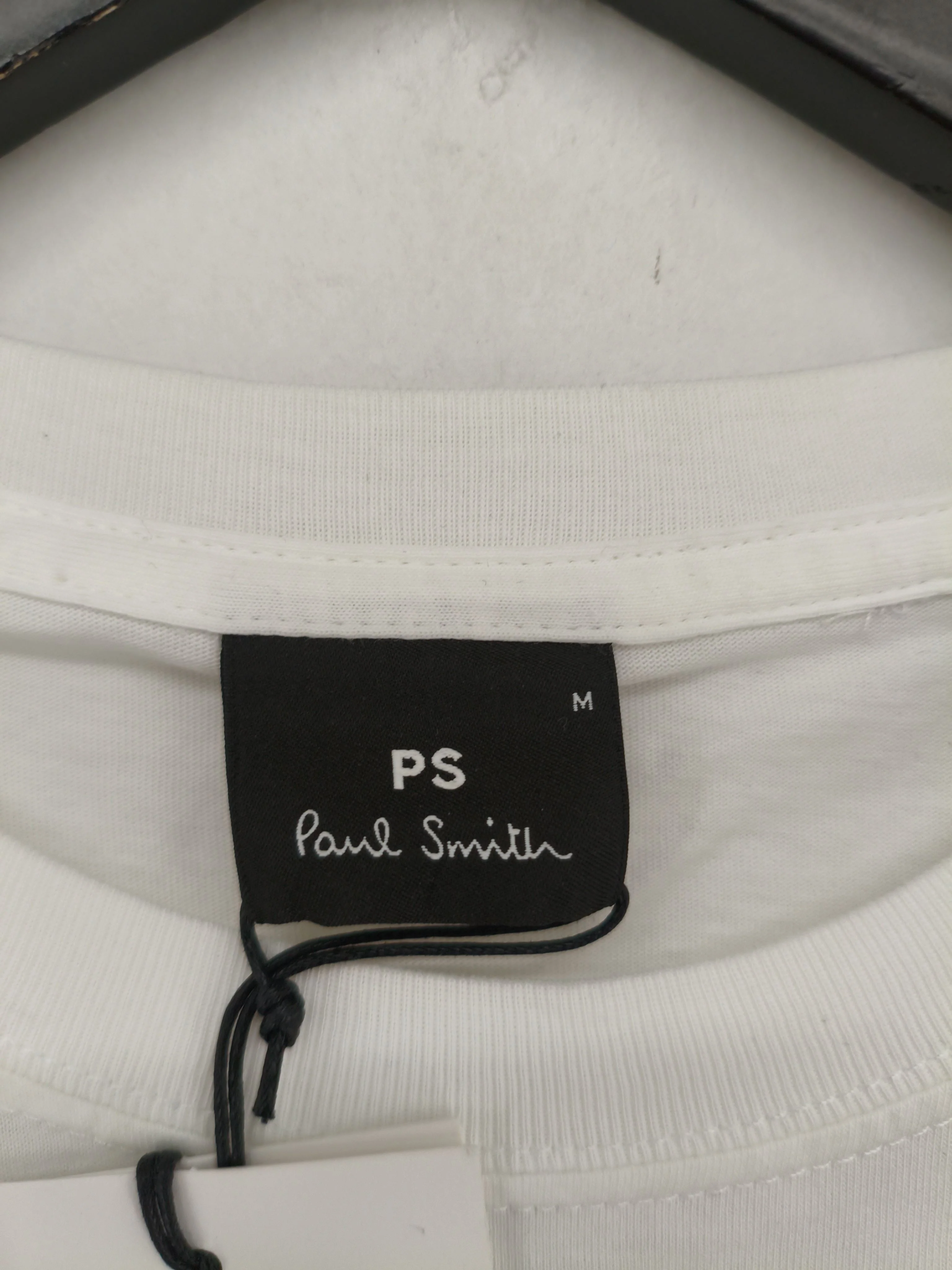 Paul Smith Men's T-Shirt M White Graphic 100% Cotton Basic New with tags - Image 5