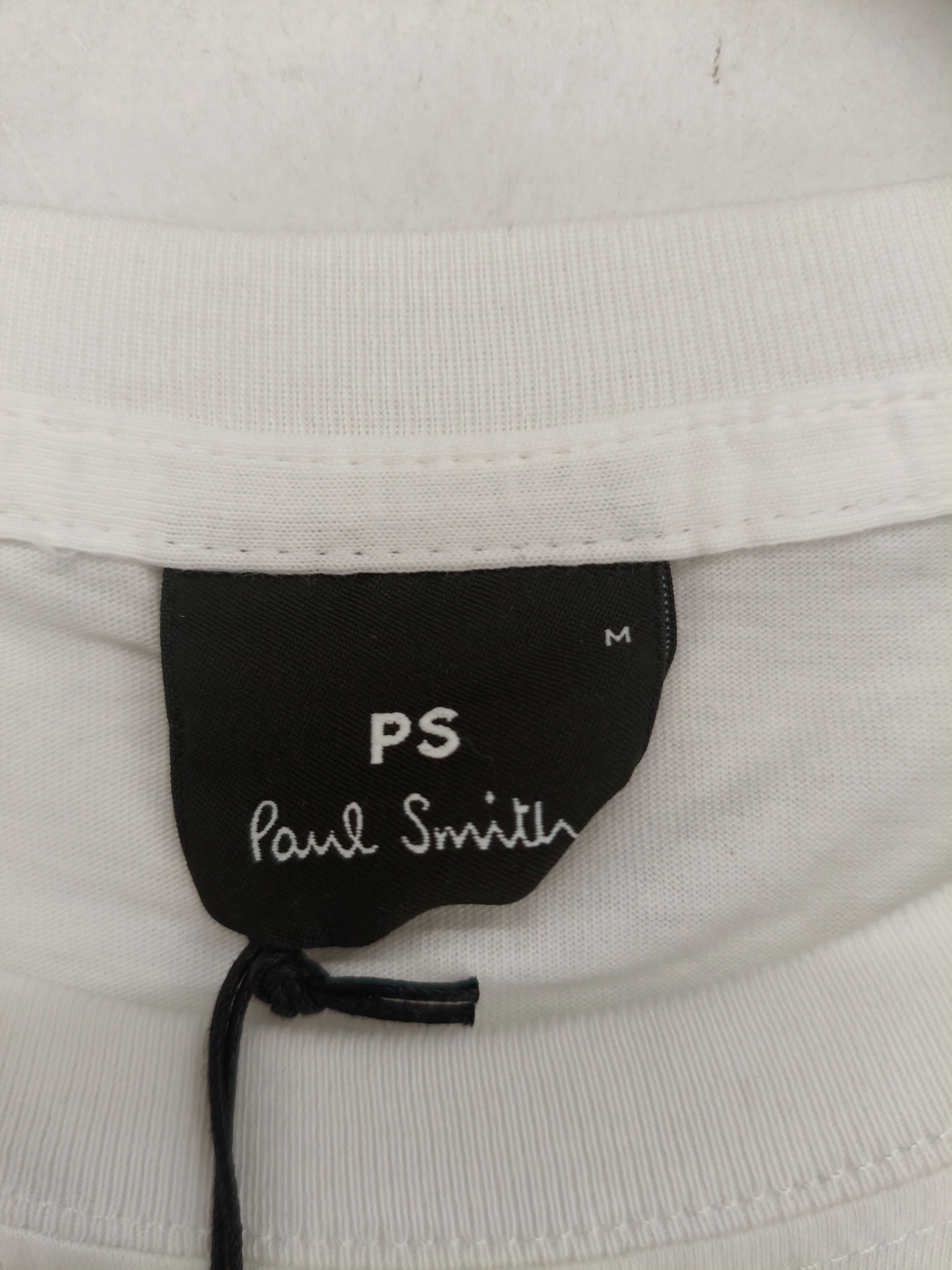 Paul Smith Men's T-Shirt M White Graphic 100% Cotton Basic New with tags - Image 5