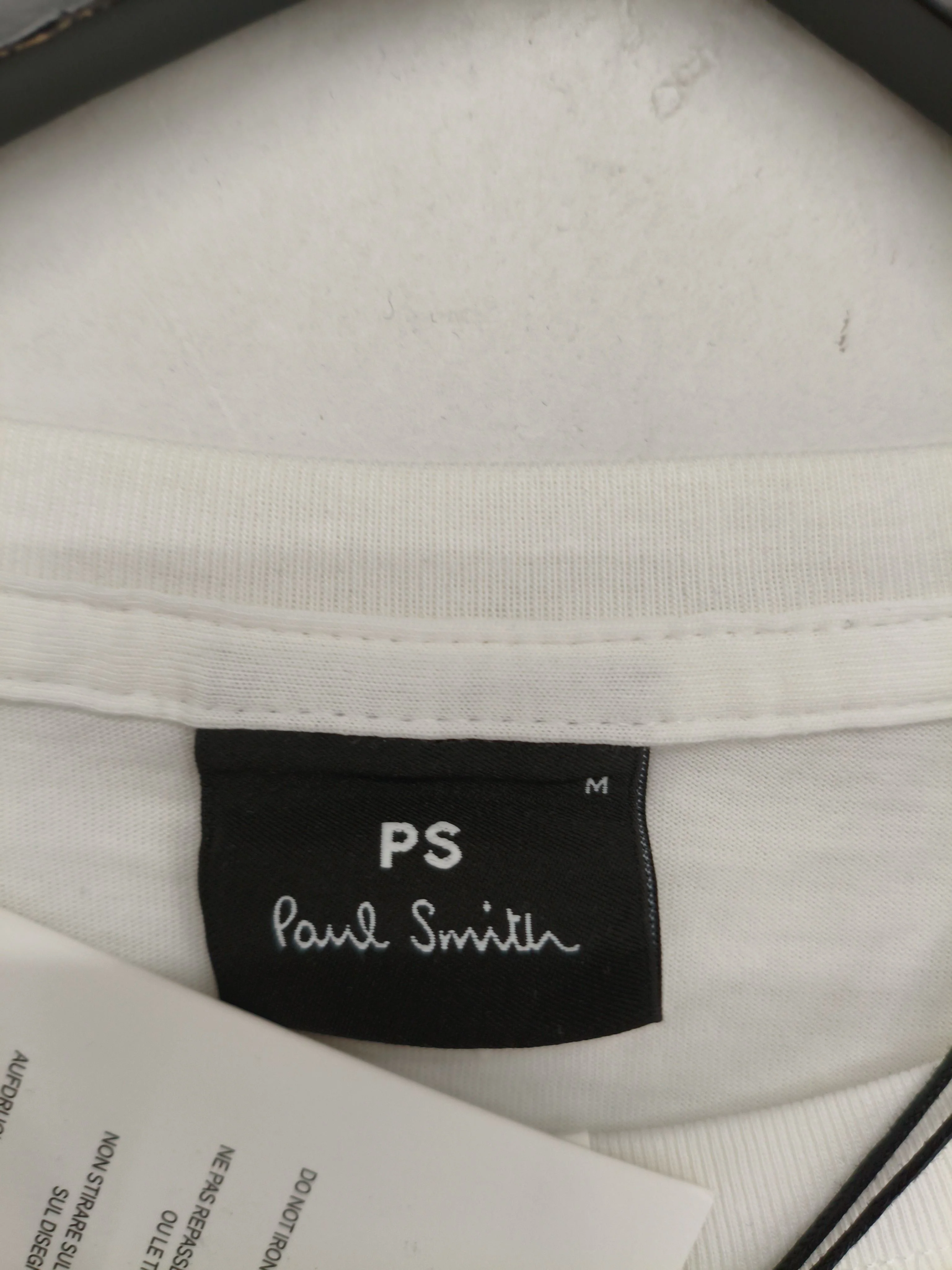 Paul Smith Men's T-Shirt M White Graphic 100% Cotton Basic New with tags - Image 5