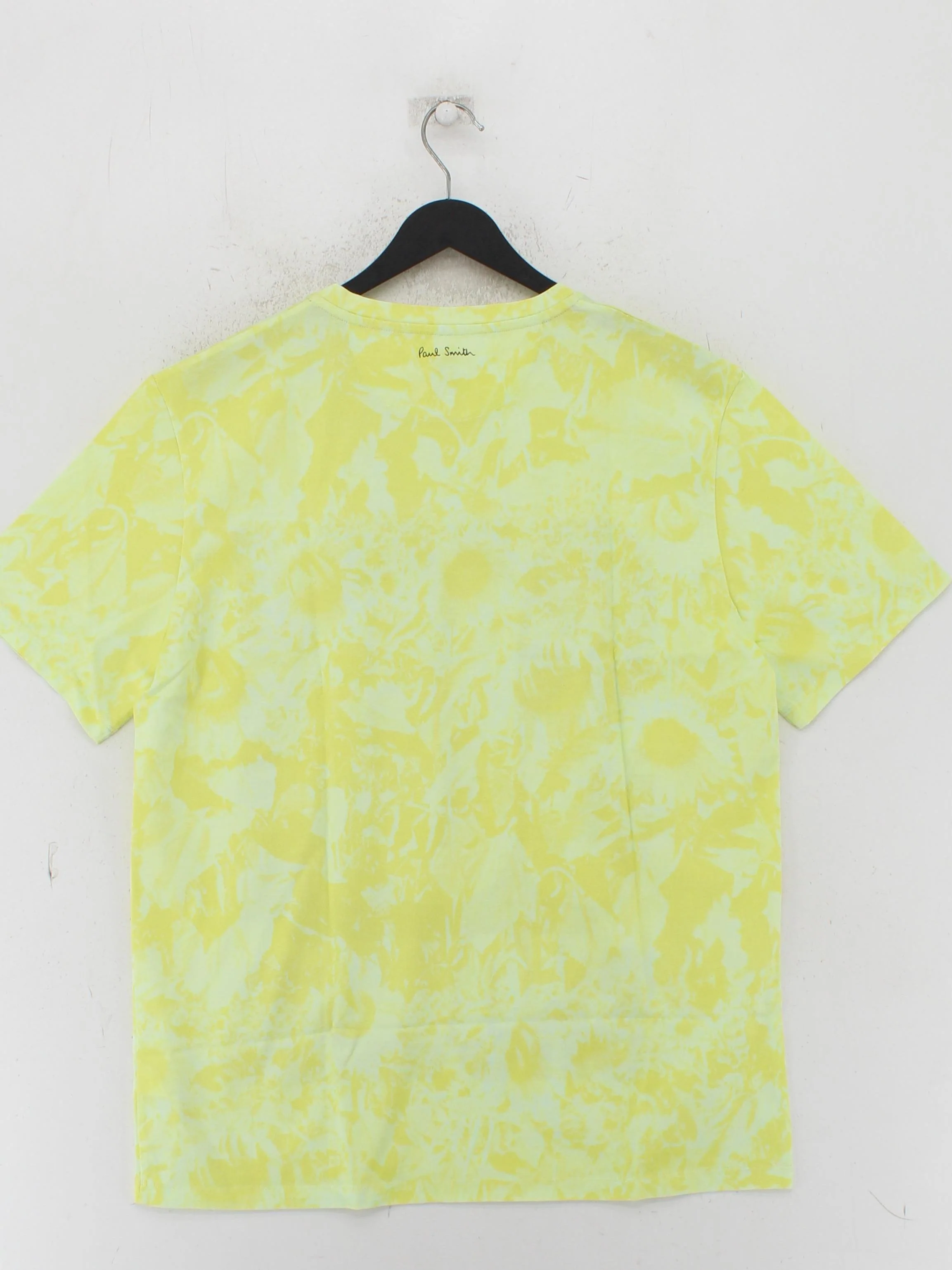 Paul Smith Men's T-Shirt M Yellow Graphic 100% Cotton Basic New with tags - Image 2