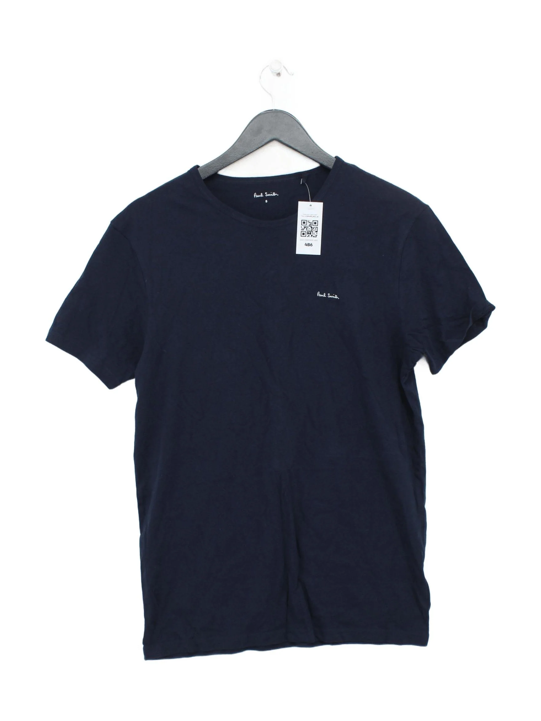Paul Smith Men's T-Shirt S Blue 100% Cotton Basic