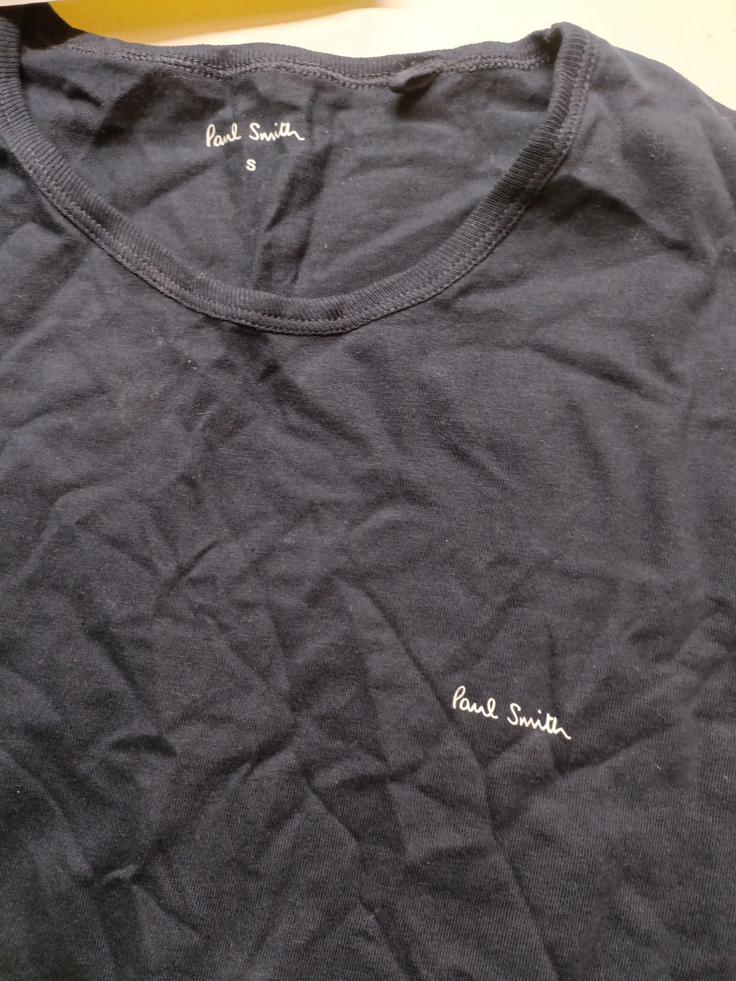 Paul Smith Men's T-Shirt S Blue 100% Cotton Basic - Image 5