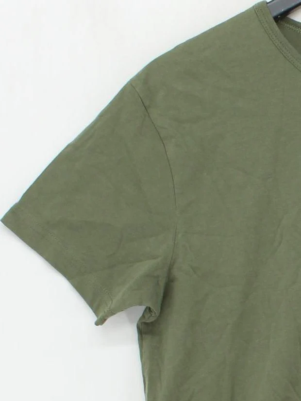 Paul Smith Men's T-Shirt S Green 100% Cotton Basic - Image 4
