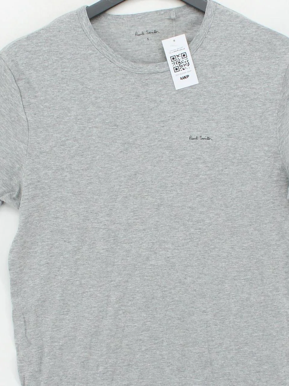 Paul Smith Men's T-Shirt S Grey 100% Cotton Basic - Image 3