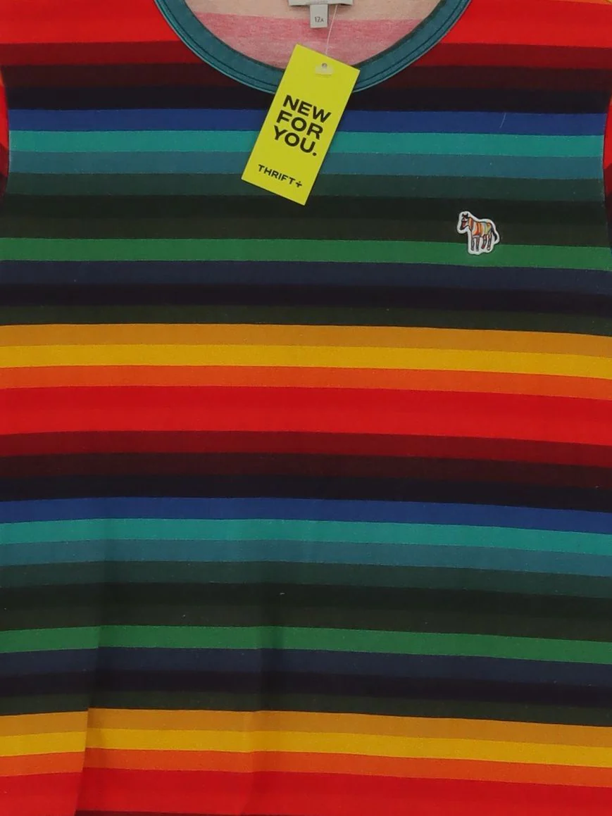 Paul Smith Men's T-Shirt XXS Multi Striped 100% Cotton Basic - Image 3