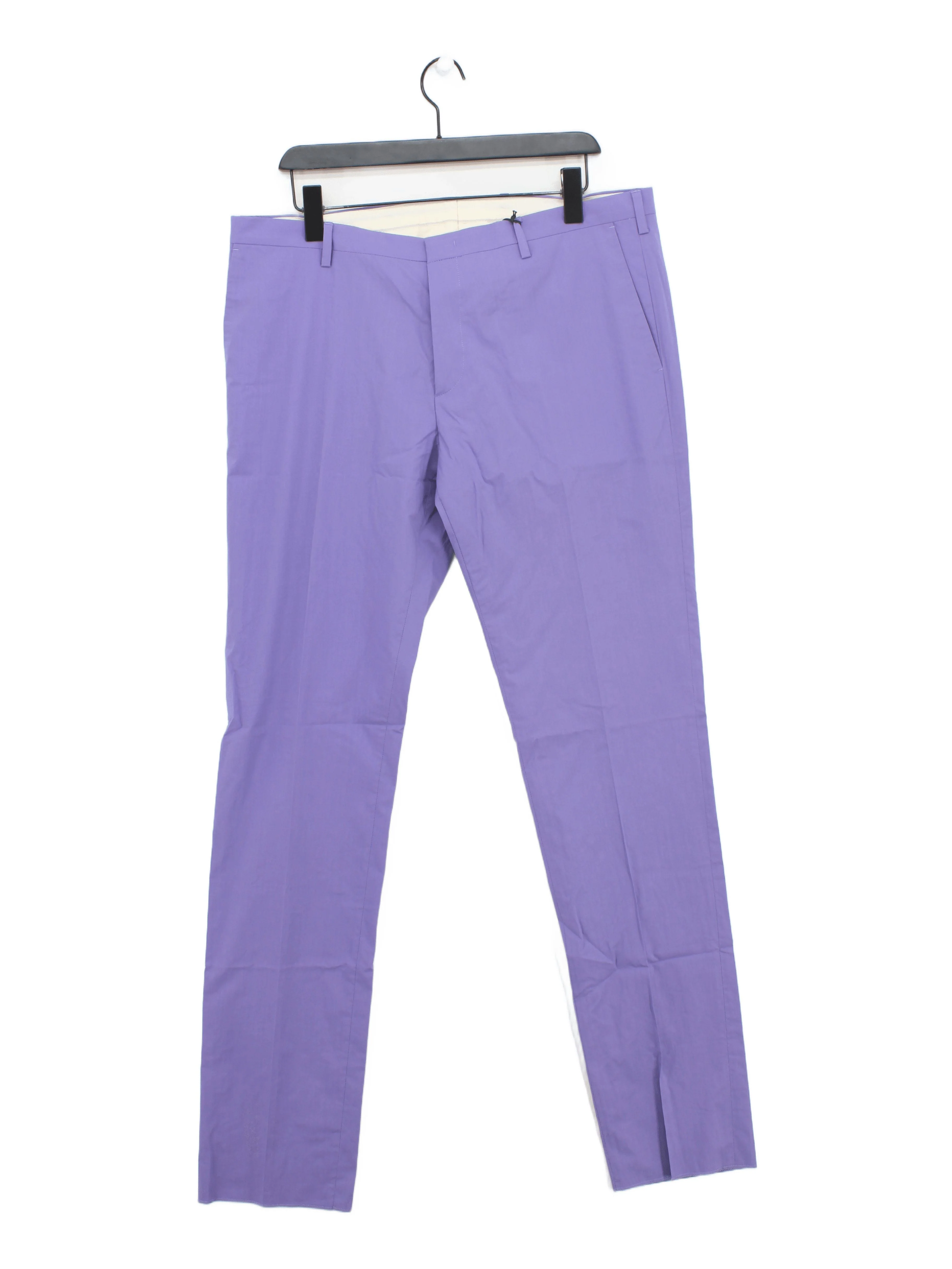 Paul Smith Men's Trousers L Purple 100% Polyester Straight Chino New with tags