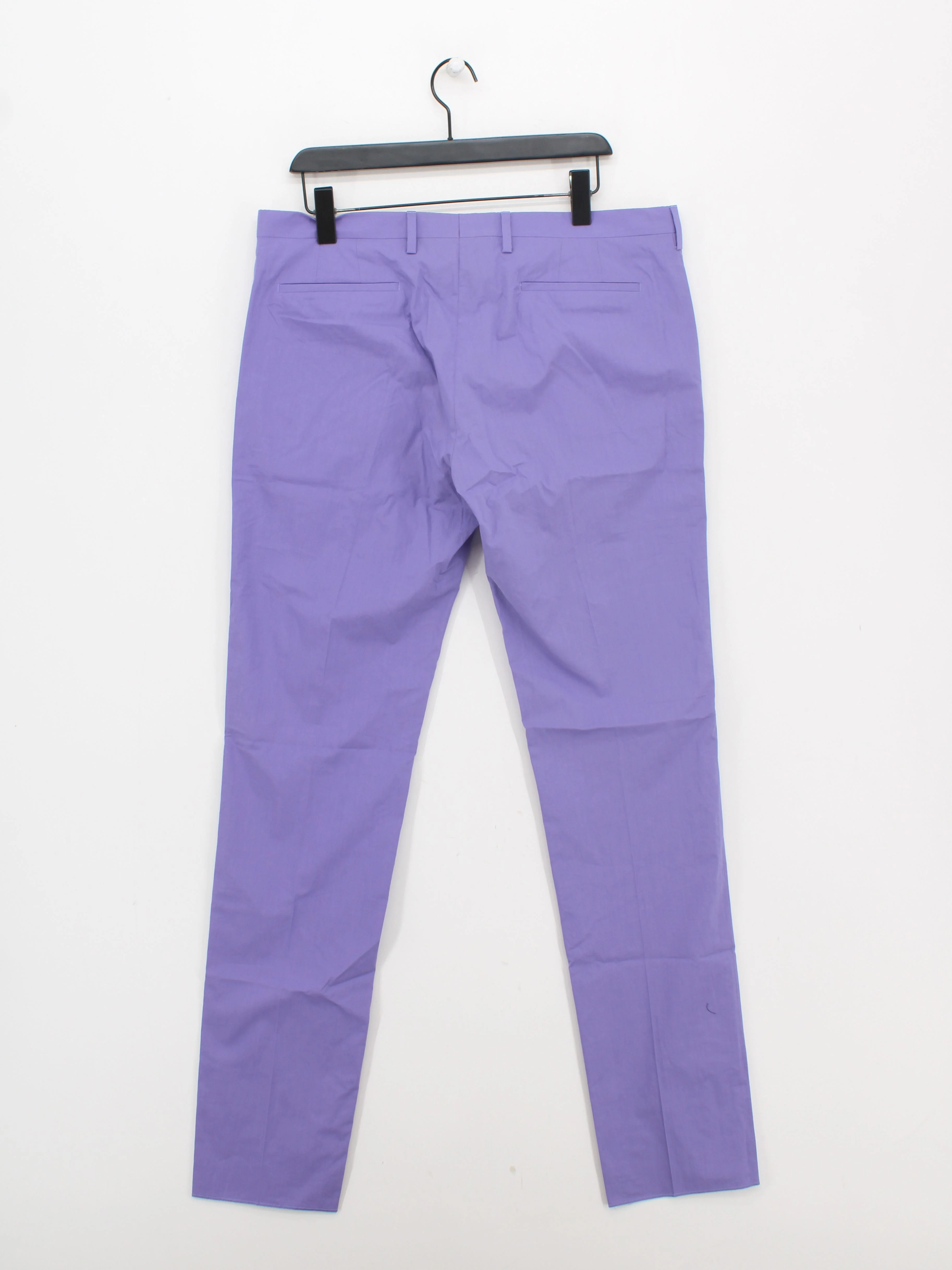 Paul Smith Men's Trousers L Purple 100% Polyester Straight Chino New with tags - Image 2