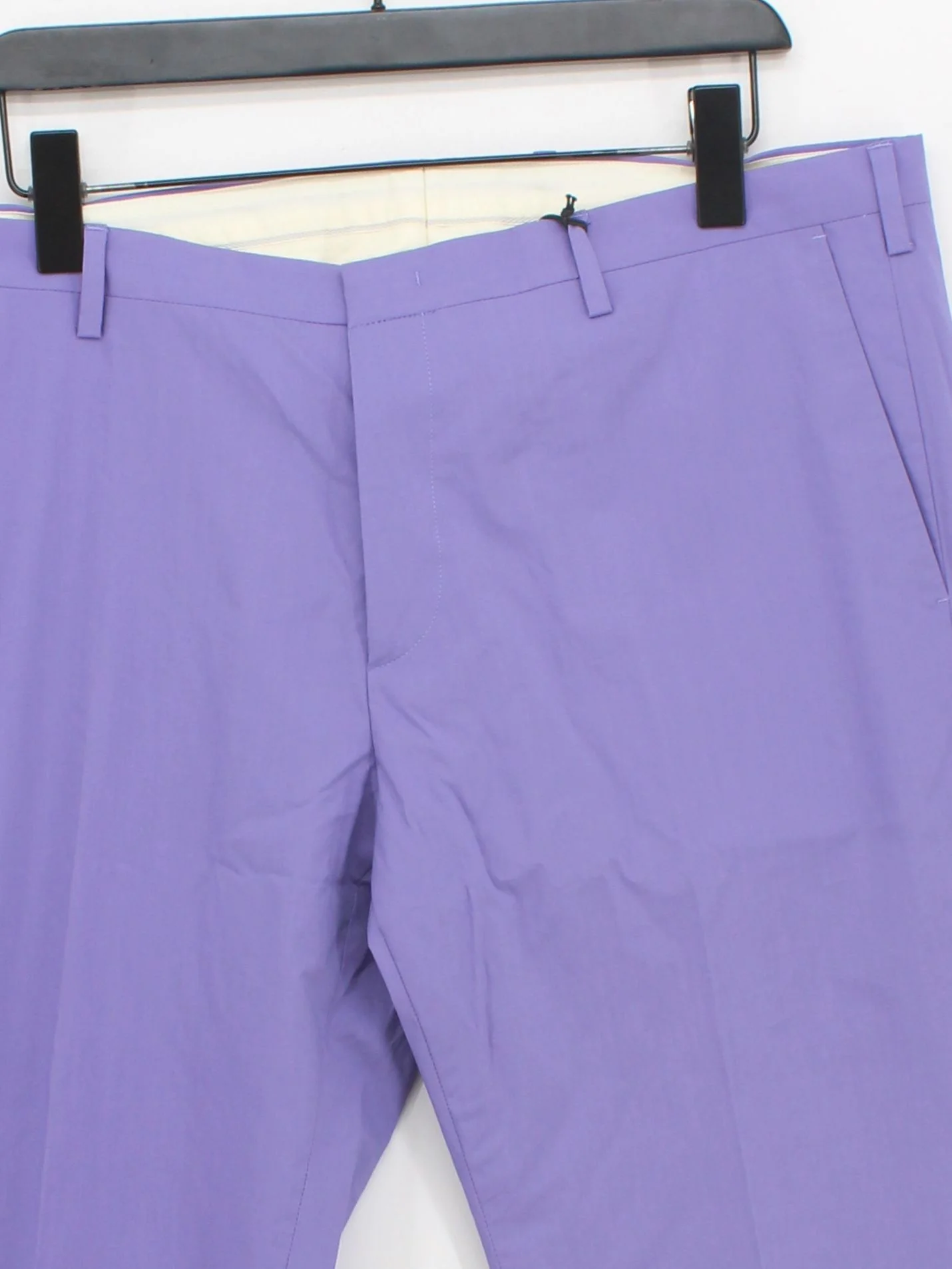 Paul Smith Men's Trousers L Purple 100% Polyester Straight Chino New with tags - Image 3