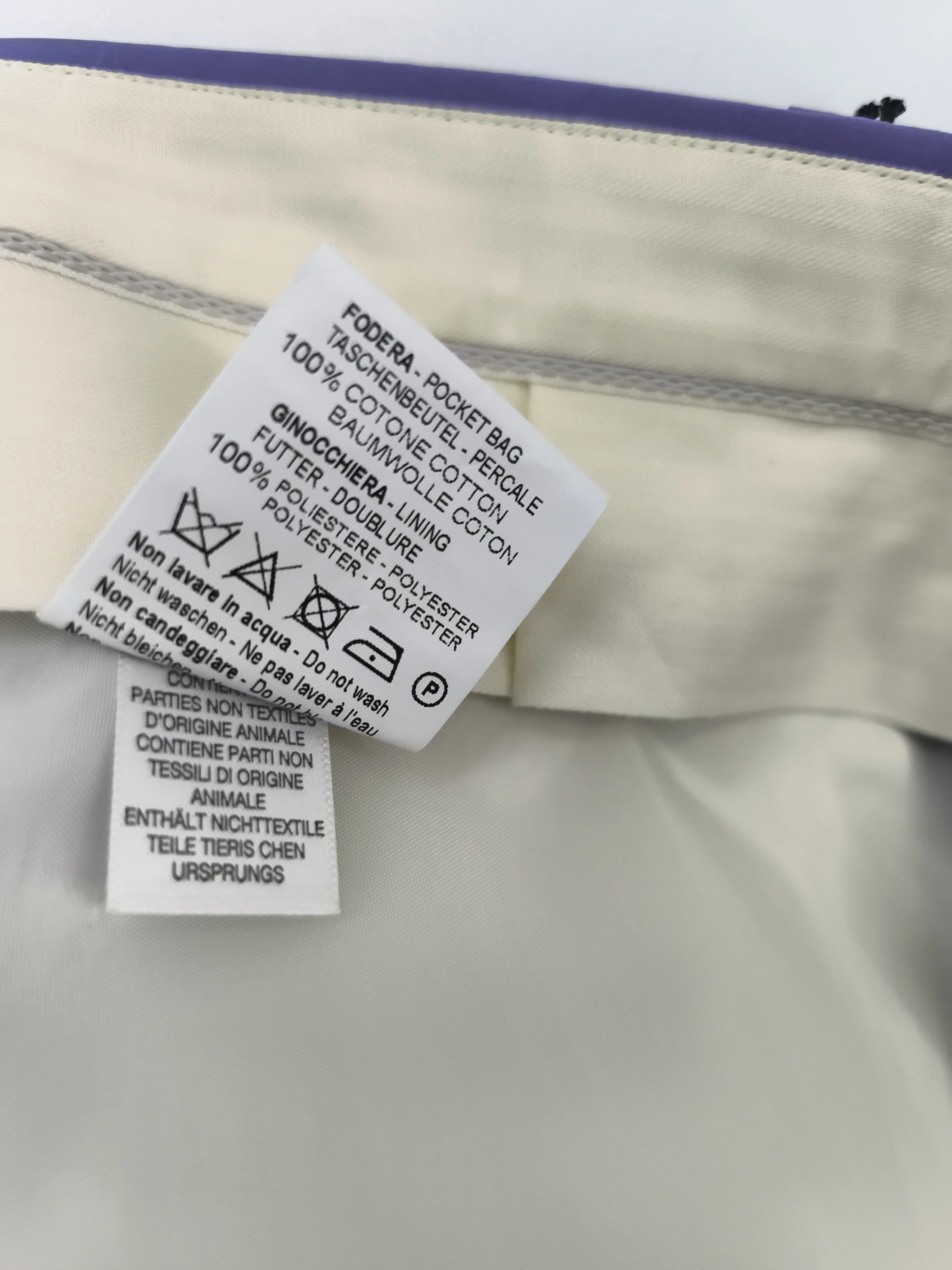Paul Smith Men's Trousers L Purple 100% Polyester Straight Chino New with tags - Image 6
