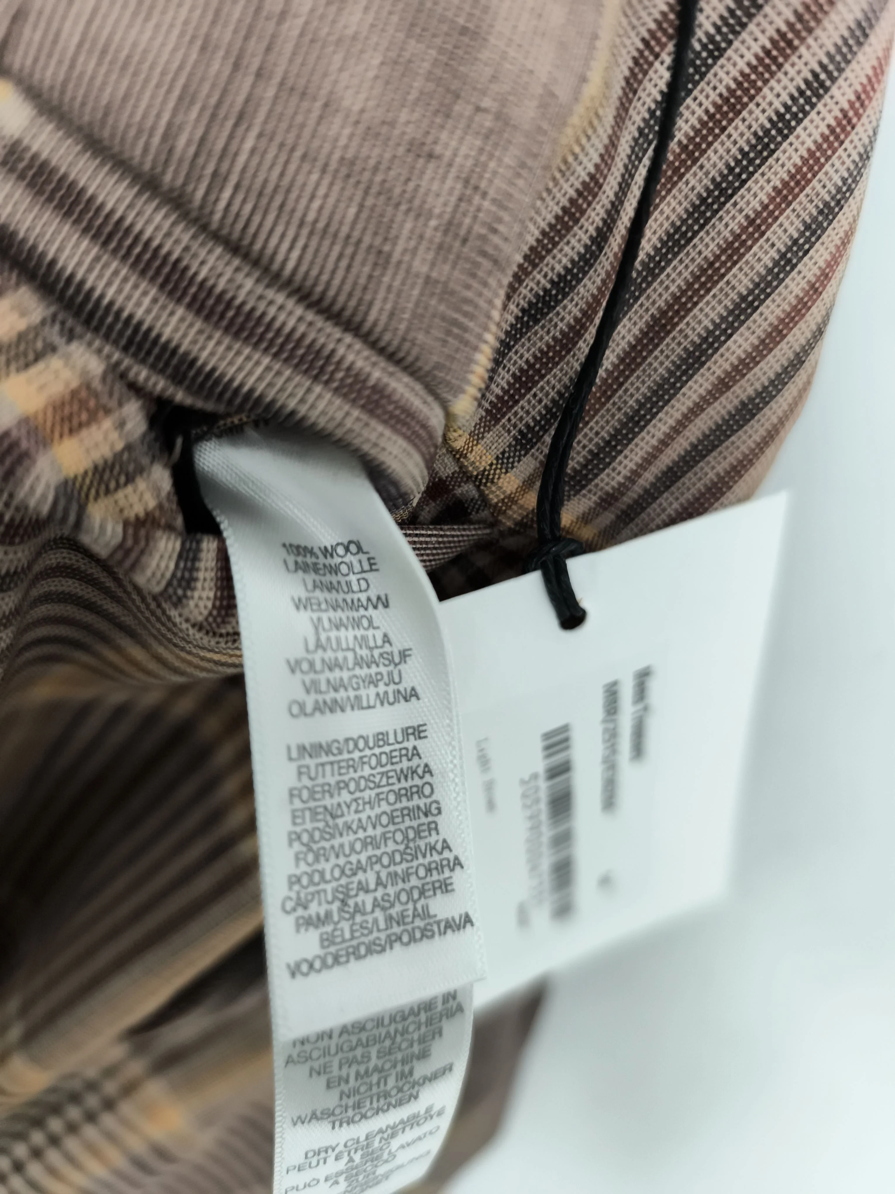 Paul Smith Men's Trousers M Brown 100% Wool Chino New with tags - Image 6