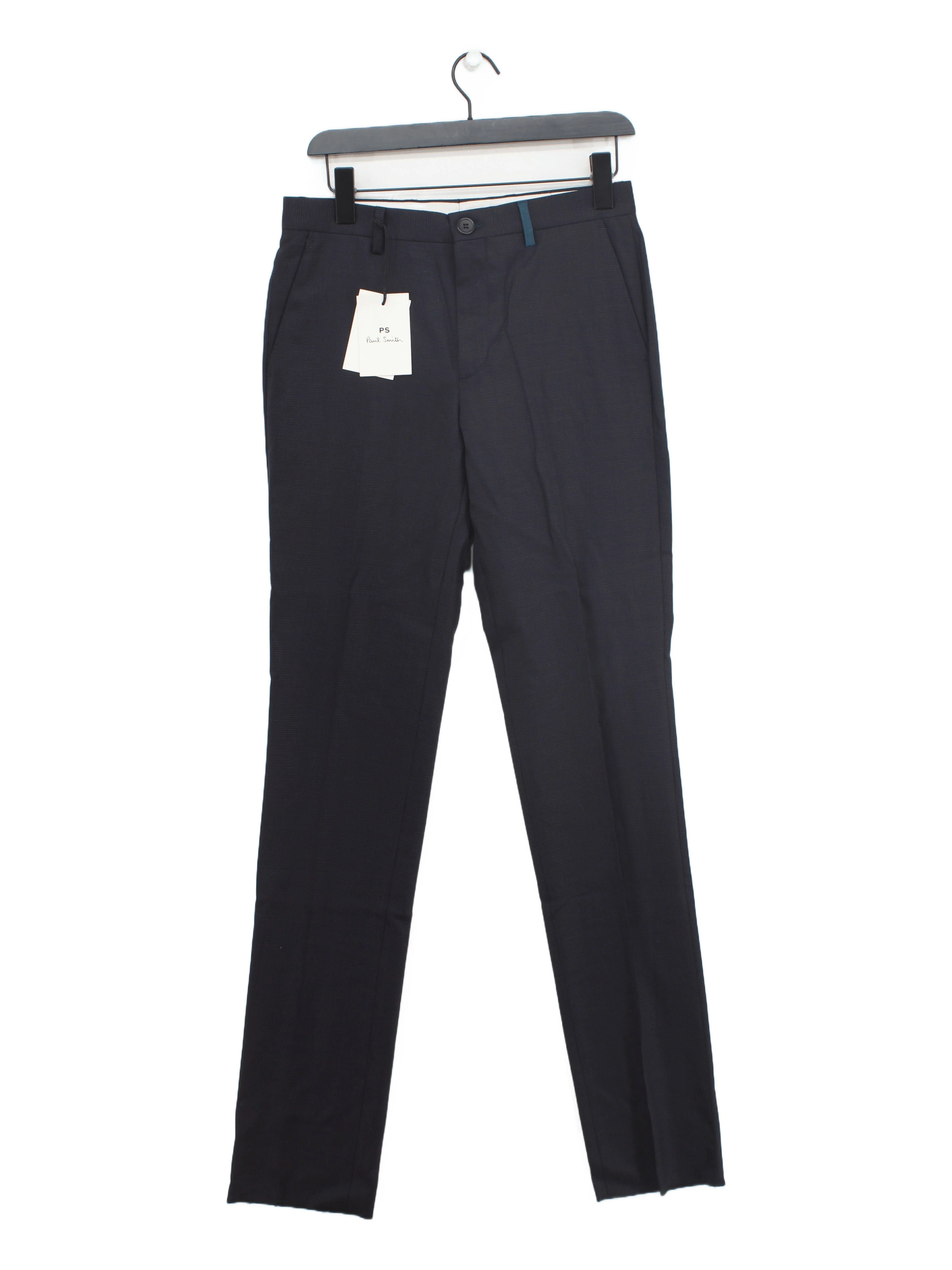 Paul Smith Men's Trousers W 28 in Blue Wool with Elastane Chino New with tags