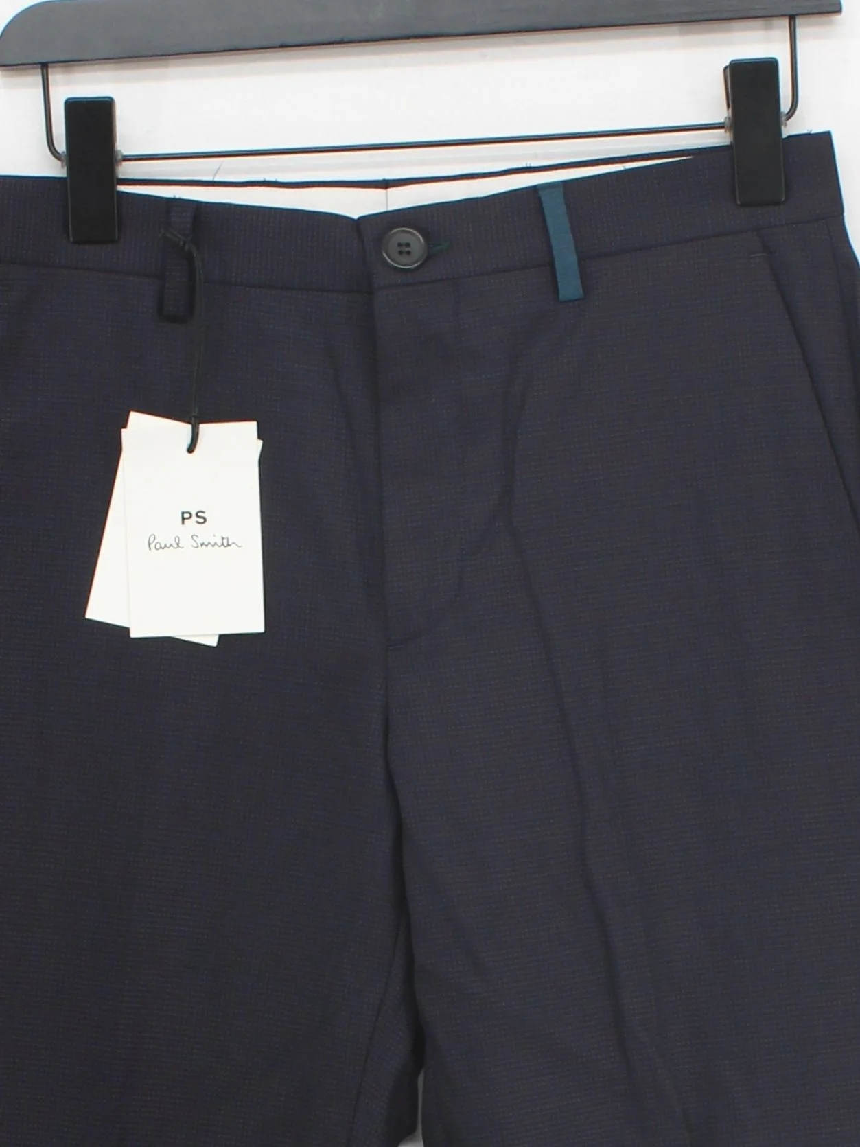 Paul Smith Men's Trousers W 28 in Blue Wool with Elastane Chino New with tags - Image 3