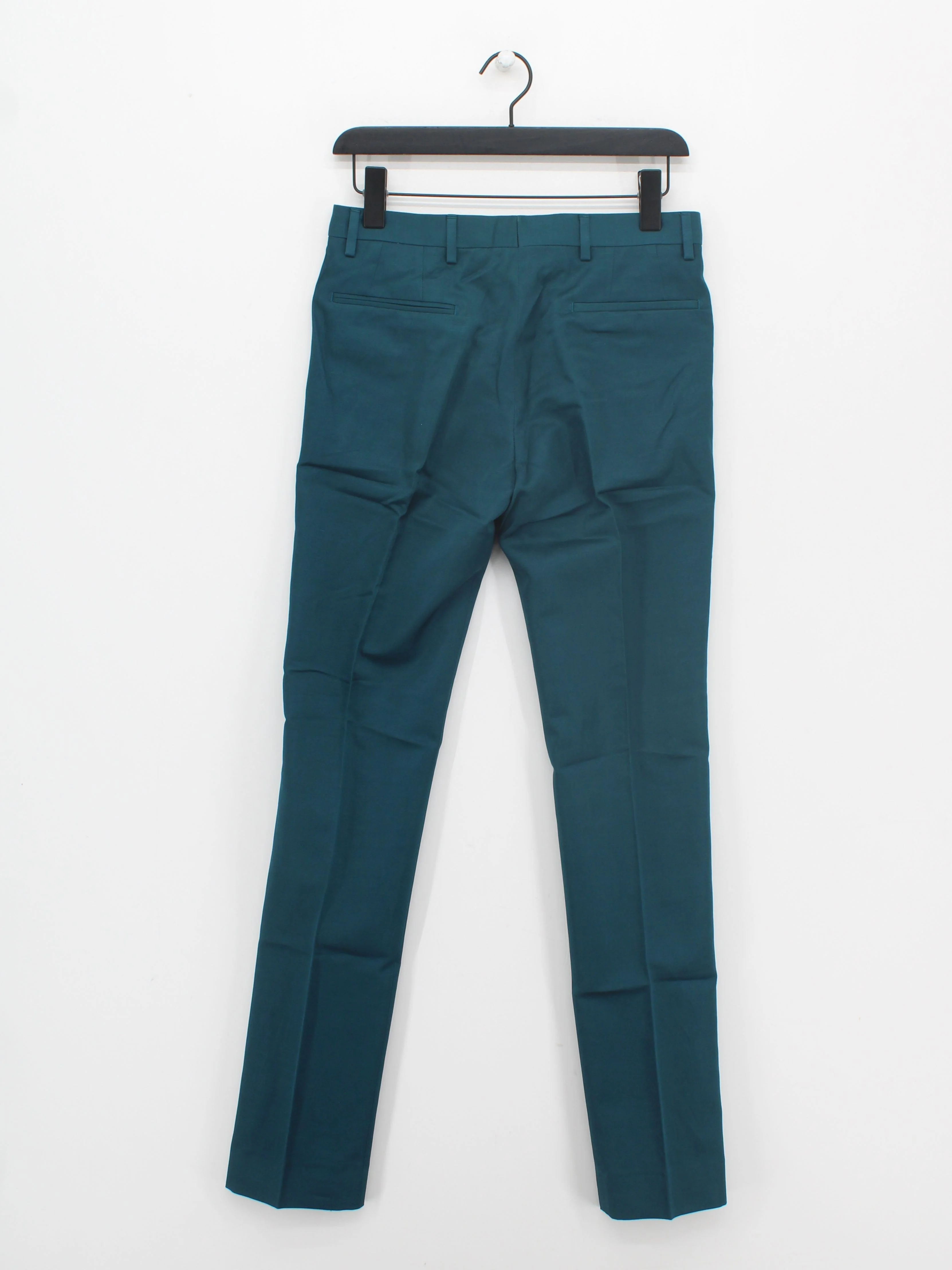Paul Smith Men's Trousers W 28 in Green Cotton with Linen Chino New with tags - Image 2