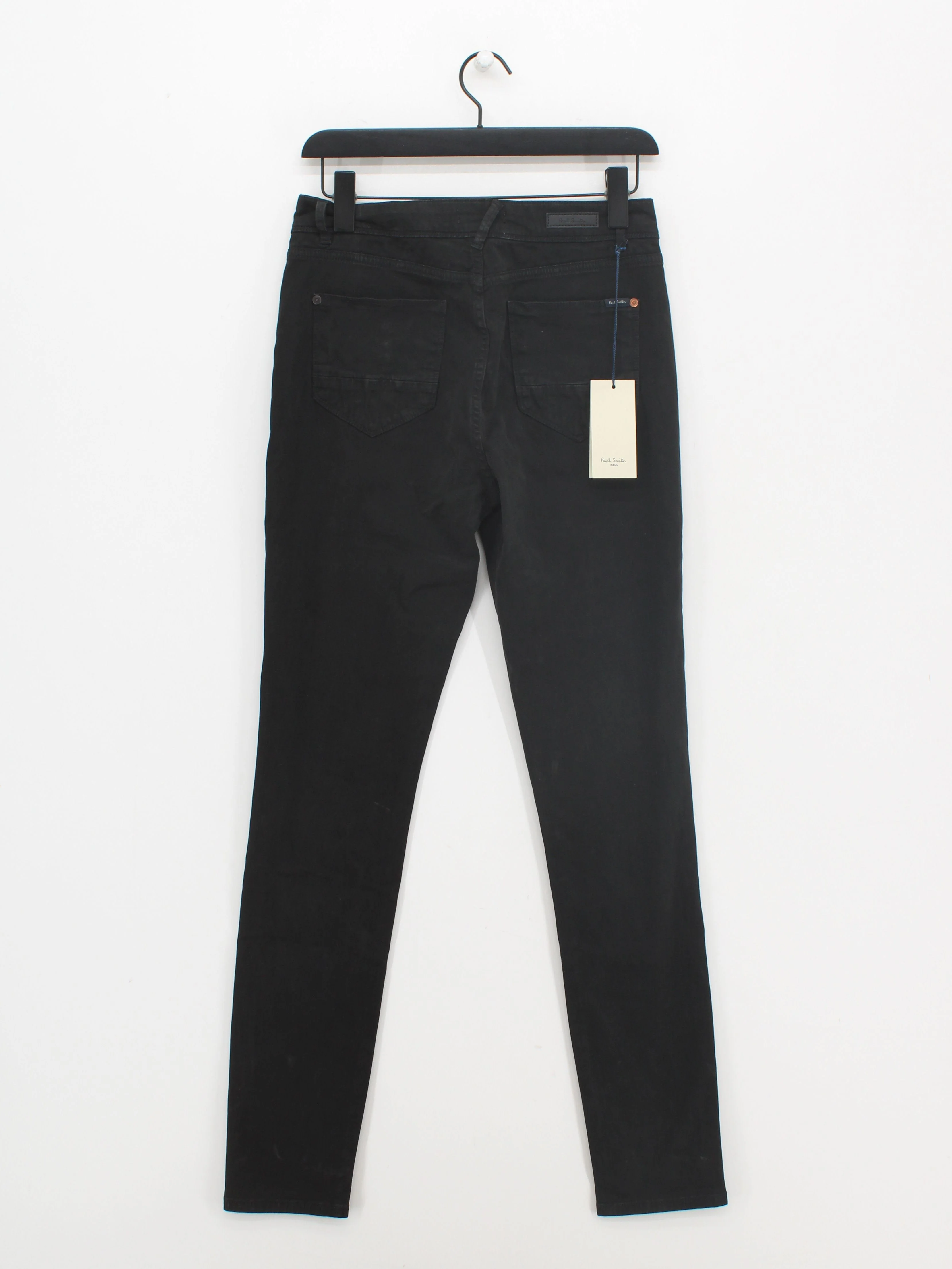 Paul Smith Men's Trousers W 29 in Black Cotton with Elastane Chino New with tags - Image 2