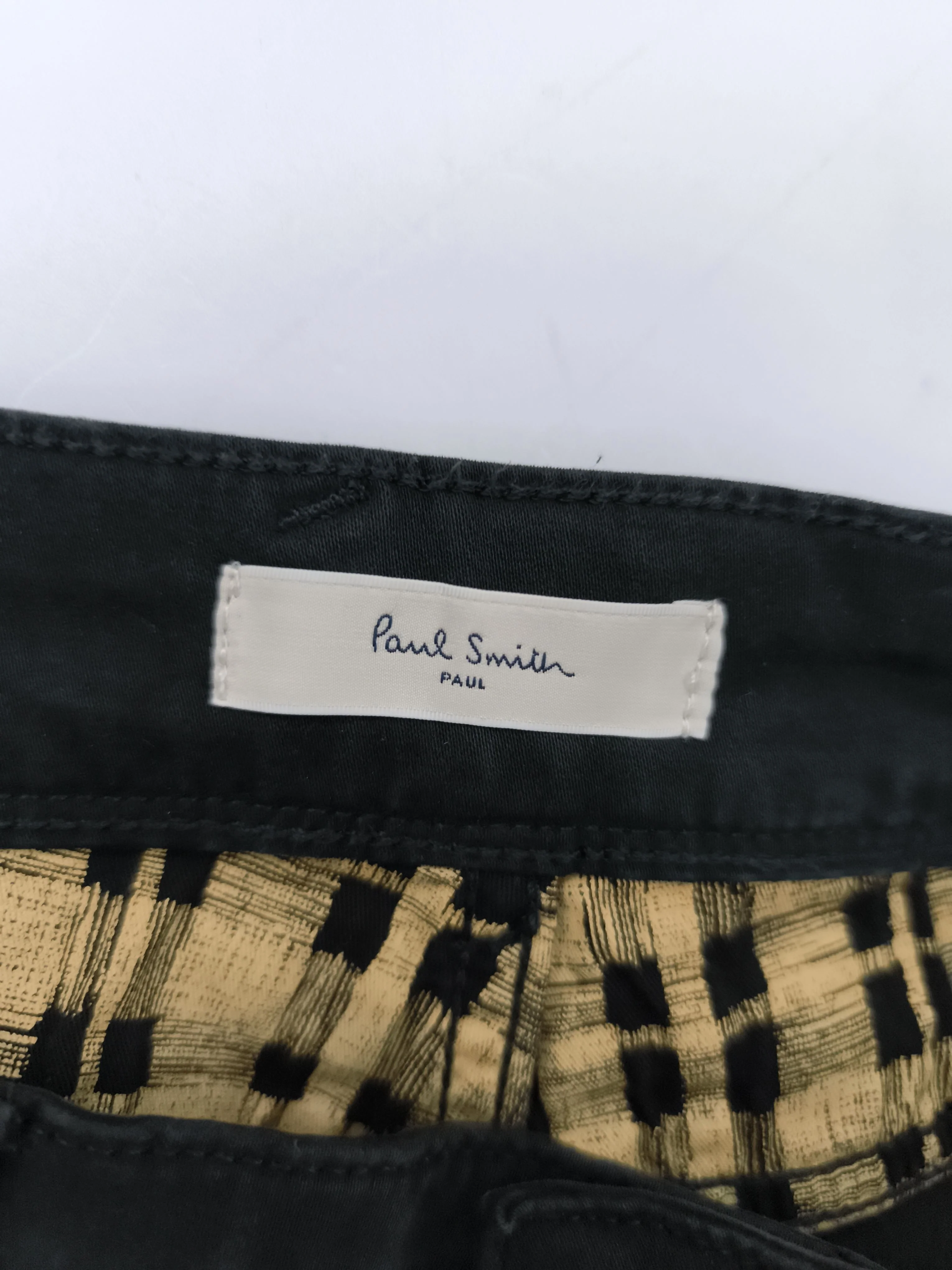 Paul Smith Men's Trousers W 29 in Black Cotton with Elastane Chino New with tags - Image 5