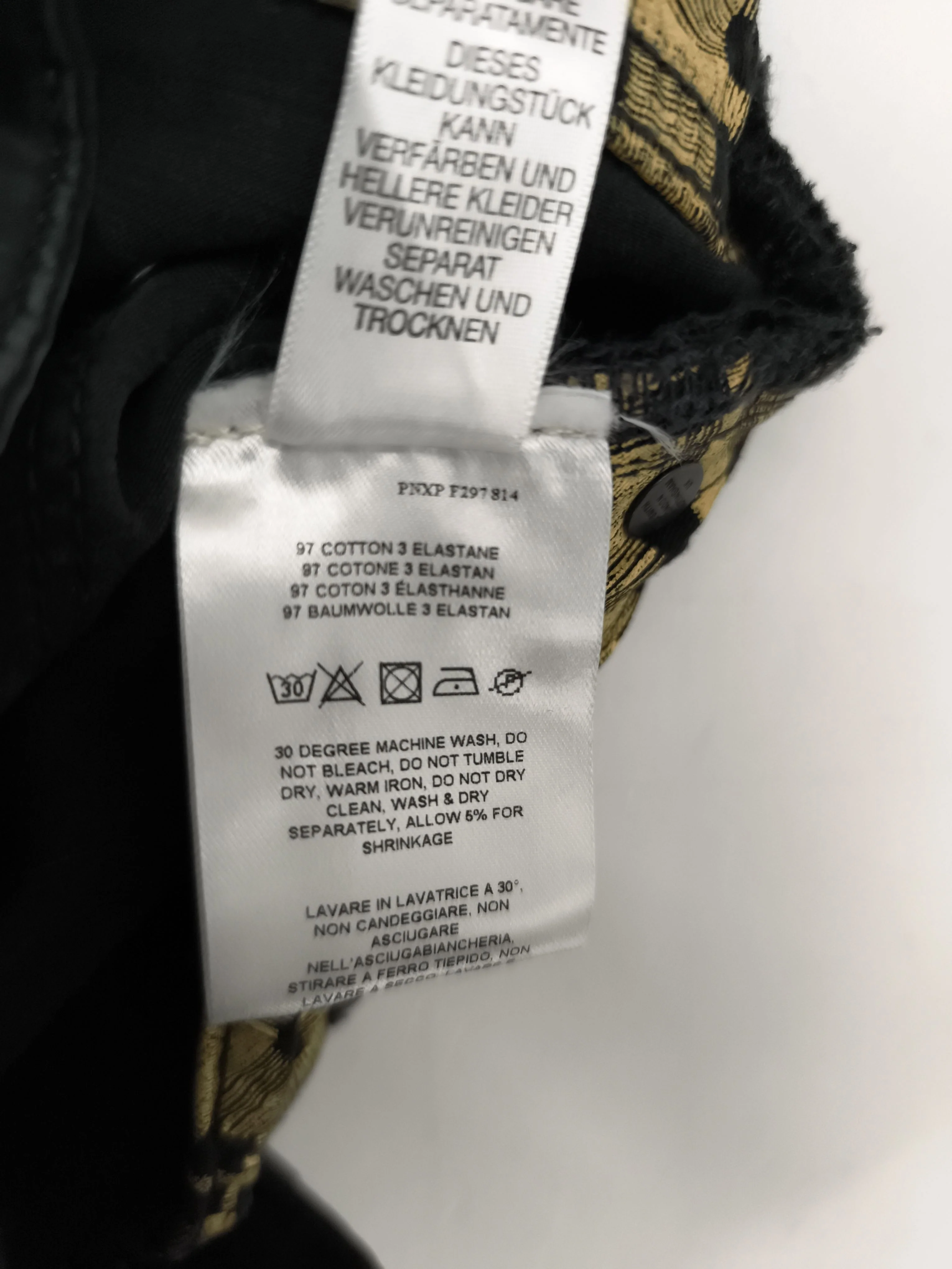 Paul Smith Men's Trousers W 29 in Black Cotton with Elastane Chino New with tags - Image 6