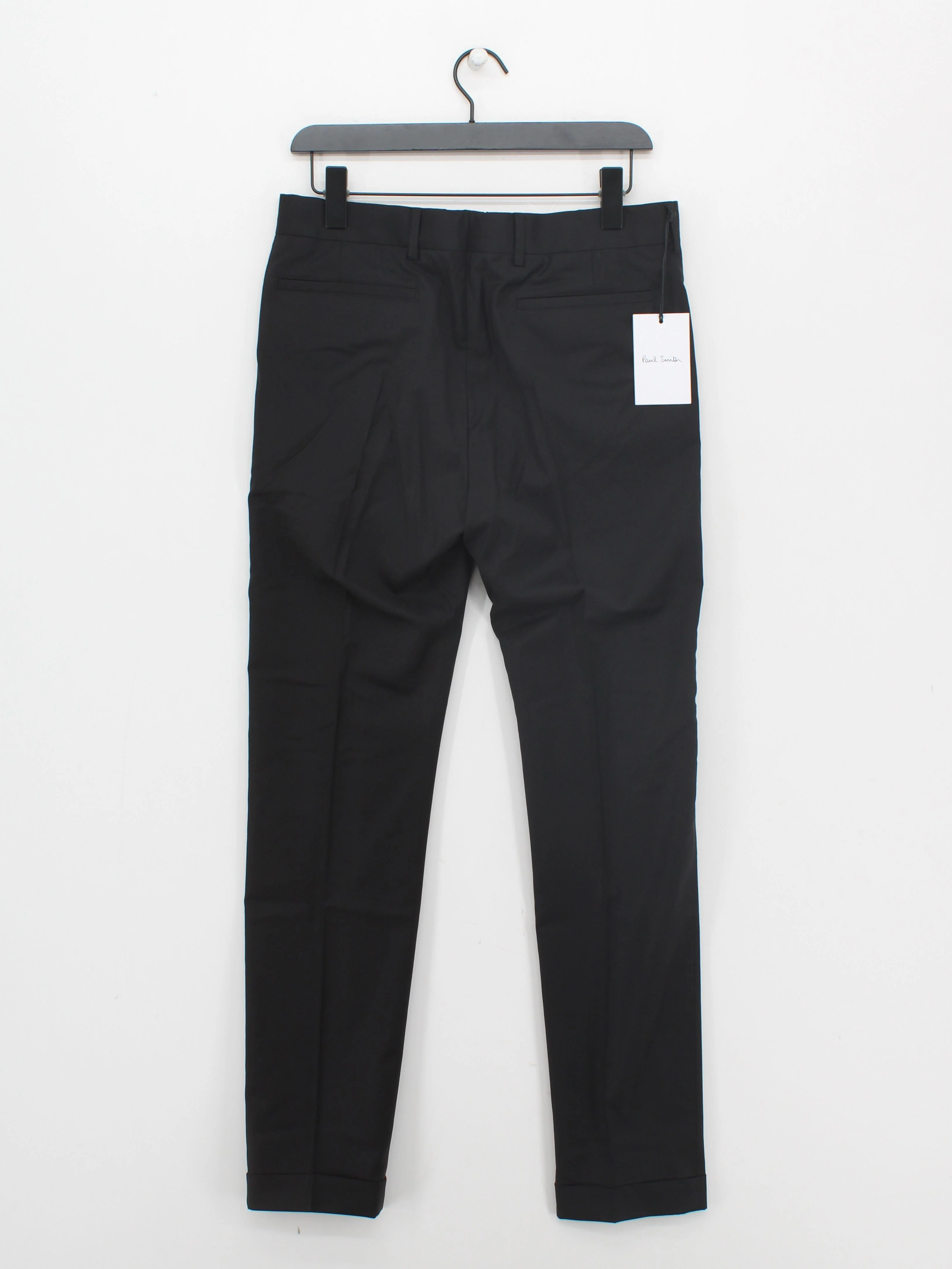 Paul Smith Men's Trousers W 30 in Black 100% Wool Skinny Chino New with tags - Image 2