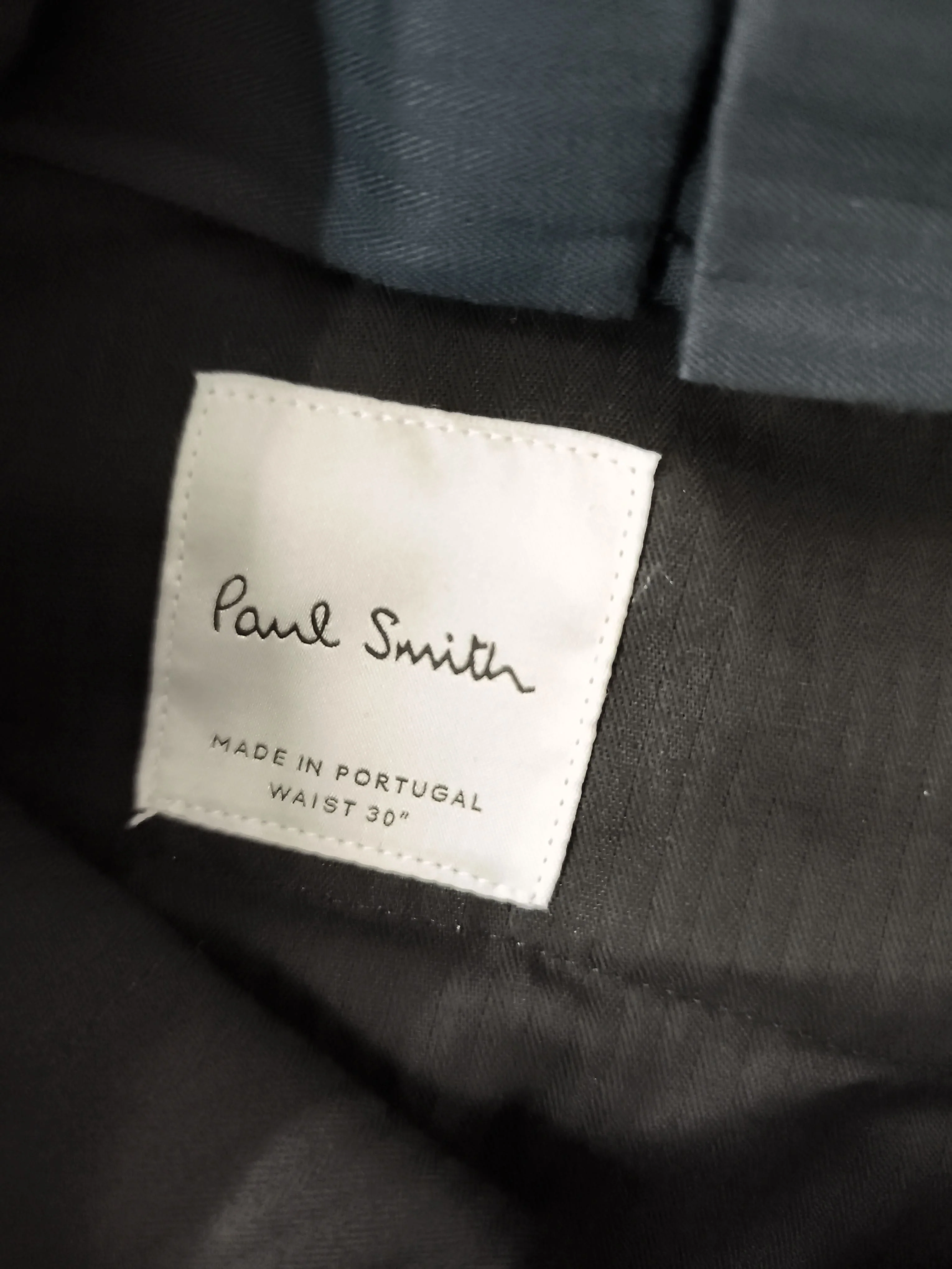 Paul Smith Men's Trousers W 30 in Black 100% Wool Skinny Chino New with tags - Image 5