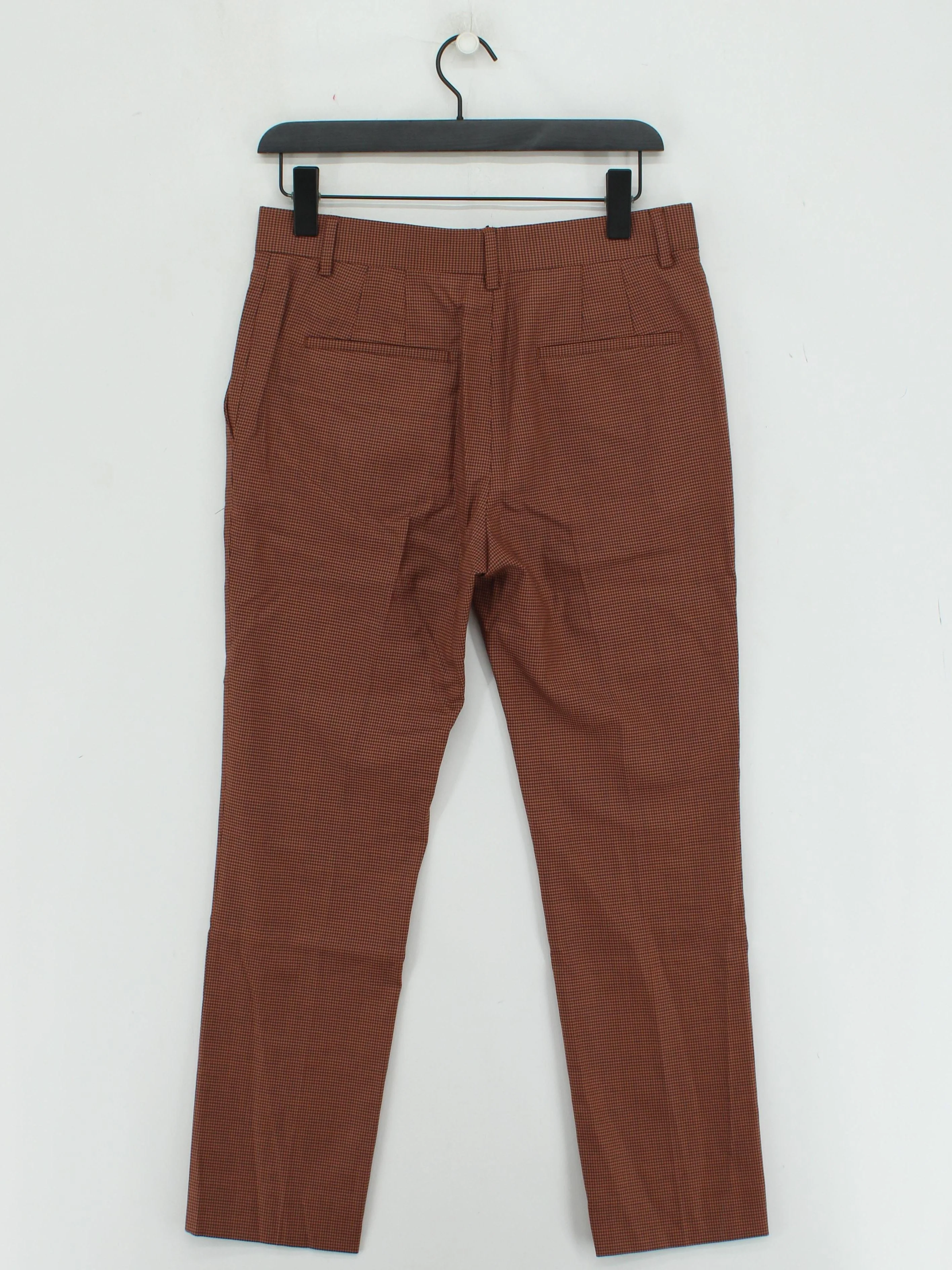 Paul Smith Men's Trousers W 30 in Brown Checkered 100% Other Straight Chino - Image 2