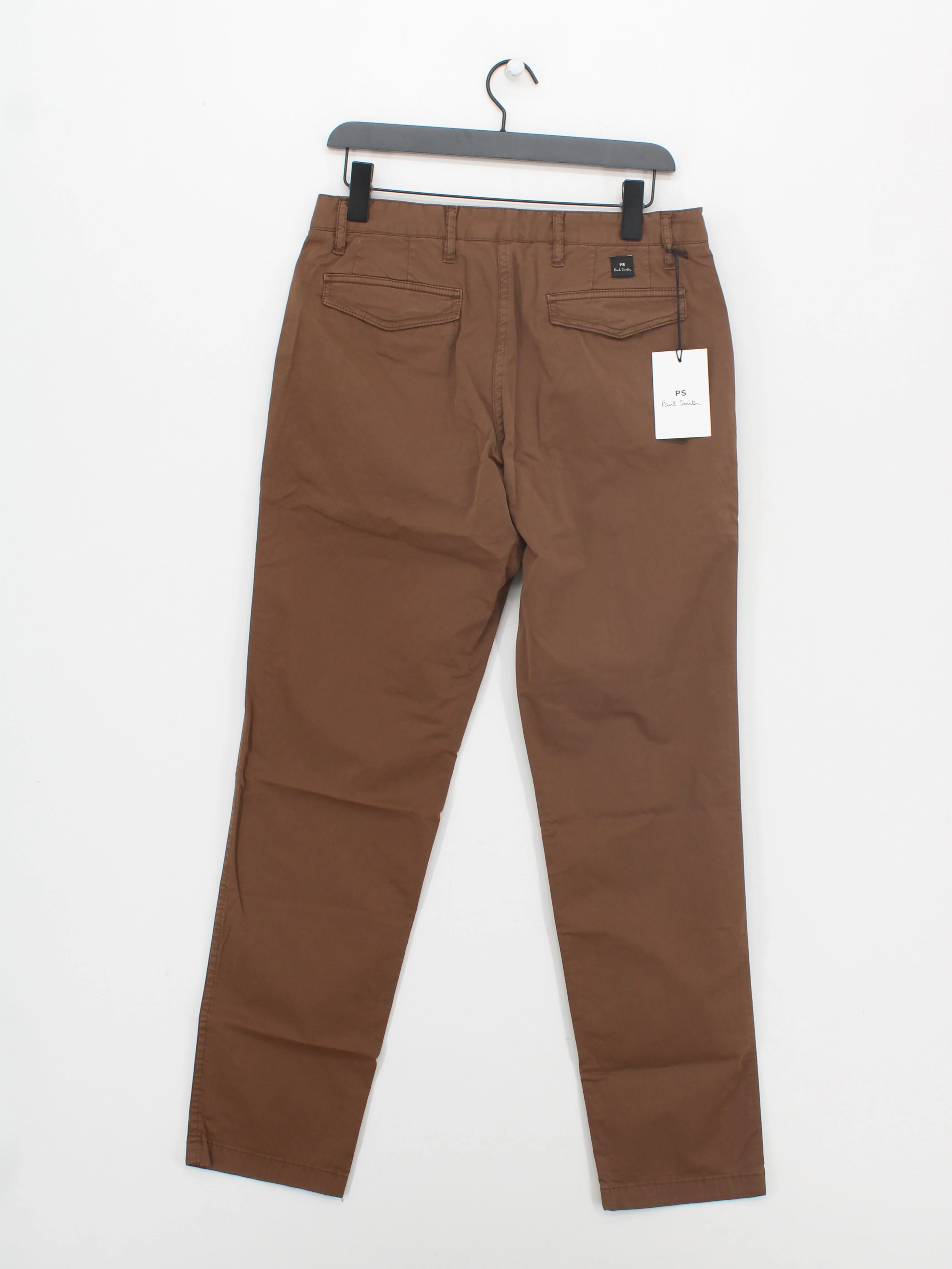 Paul Smith Men's Trousers W 30 in Brown Cotton with Elastane Chino New with tags - Image 2