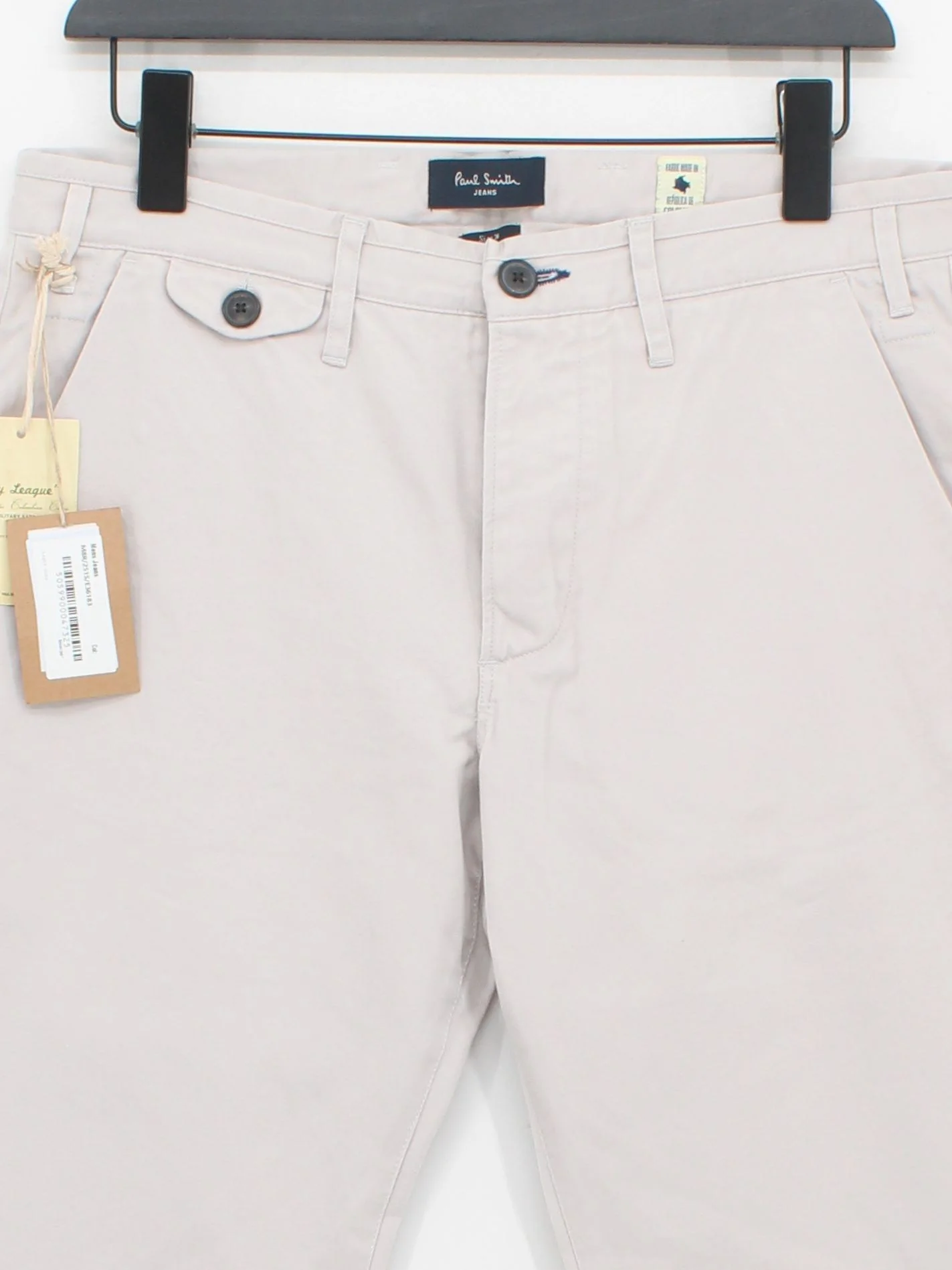 Paul Smith Men's Trousers W 30 in Cream 100% Cotton Chino New with tags - Image 3