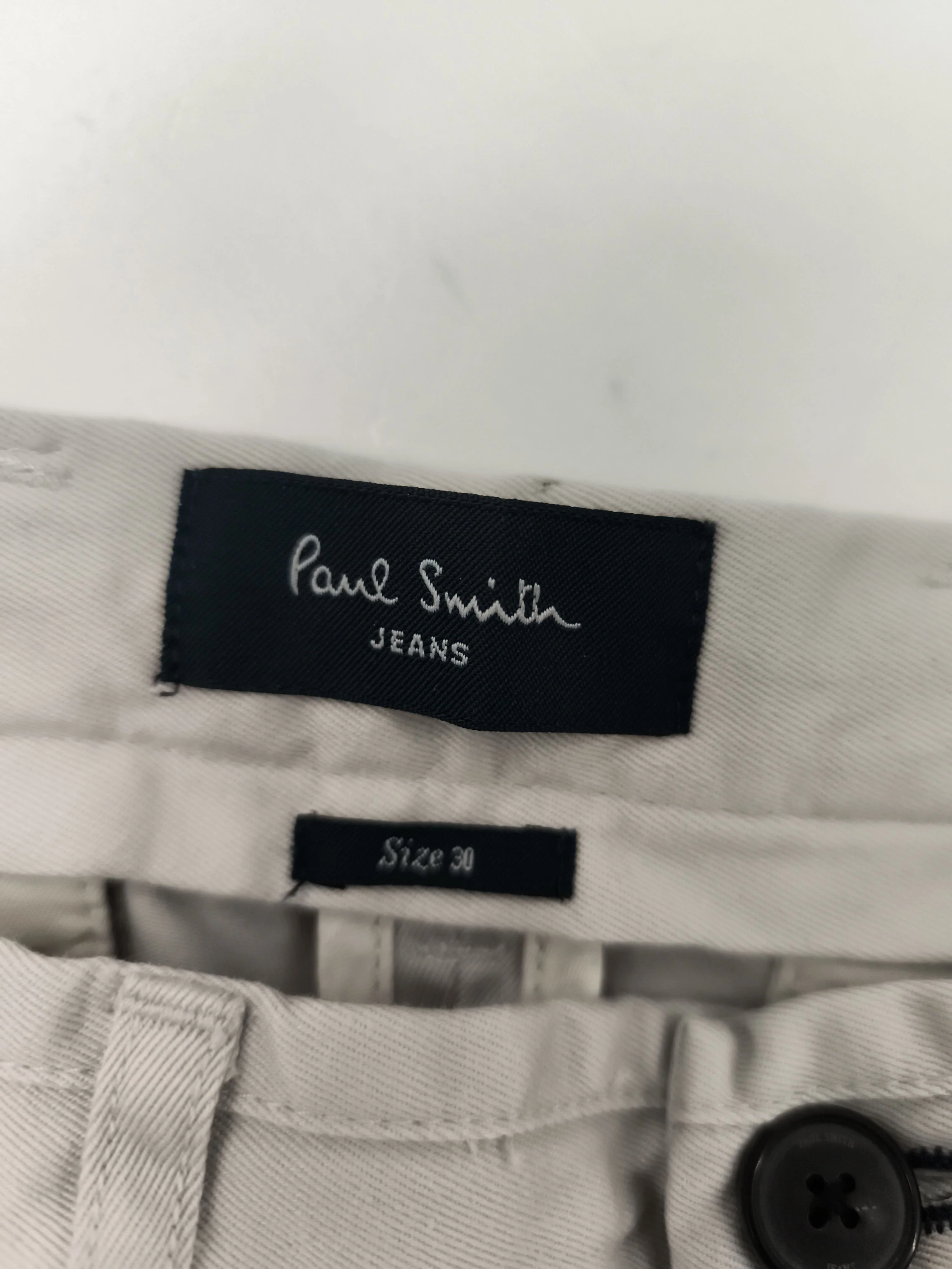 Paul Smith Men's Trousers W 30 in Cream 100% Cotton Chino New with tags - Image 5