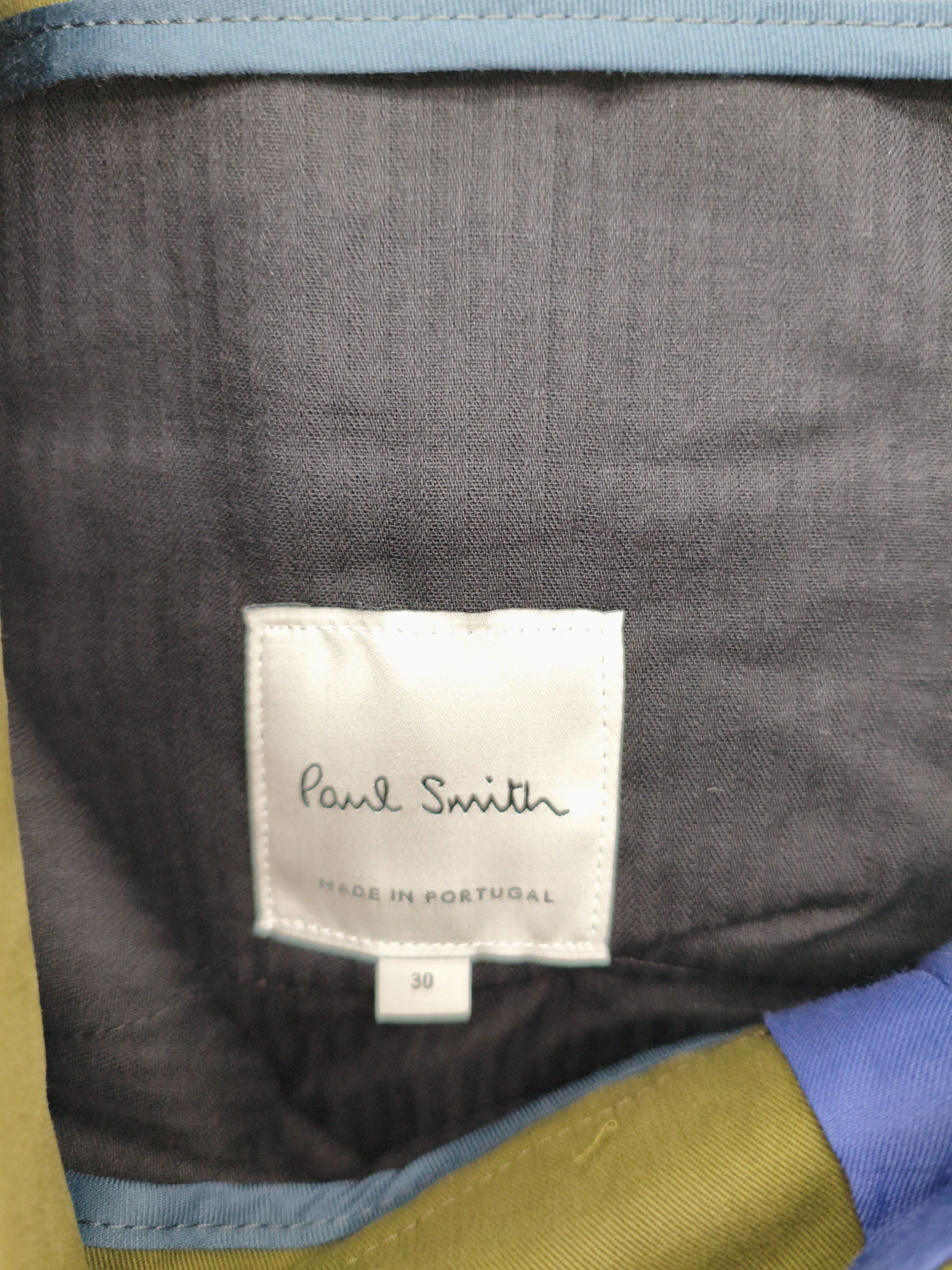 Paul Smith Men's Trousers W 30 in Green Cotton with Elastane Cargo New with tags - Image 5