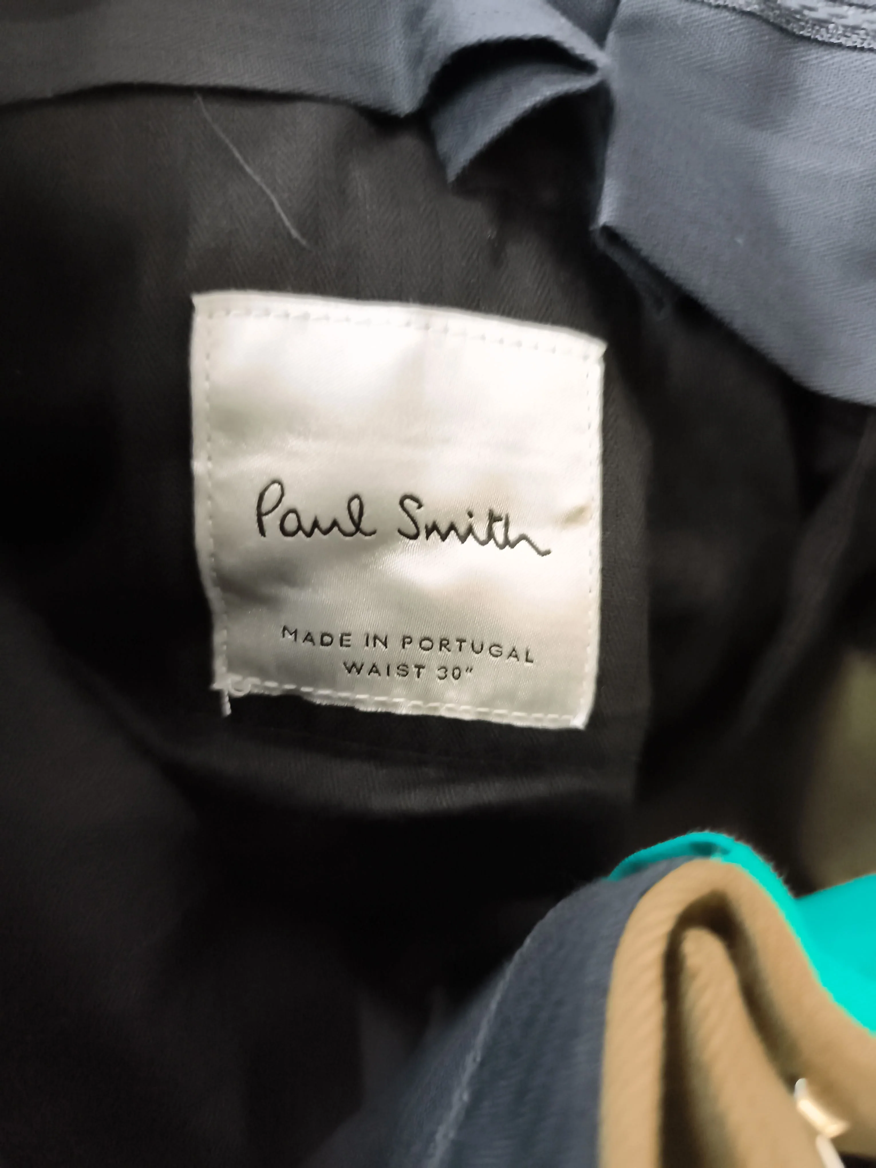 Paul Smith Men's Trousers W 30 in Green Cotton with Elastane Chino New with tags - Image 5