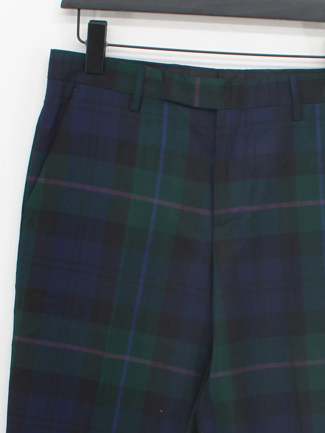 Paul Smith Men's Trousers W 30 in Green Wool with Silk Chino New with tags - Image 3