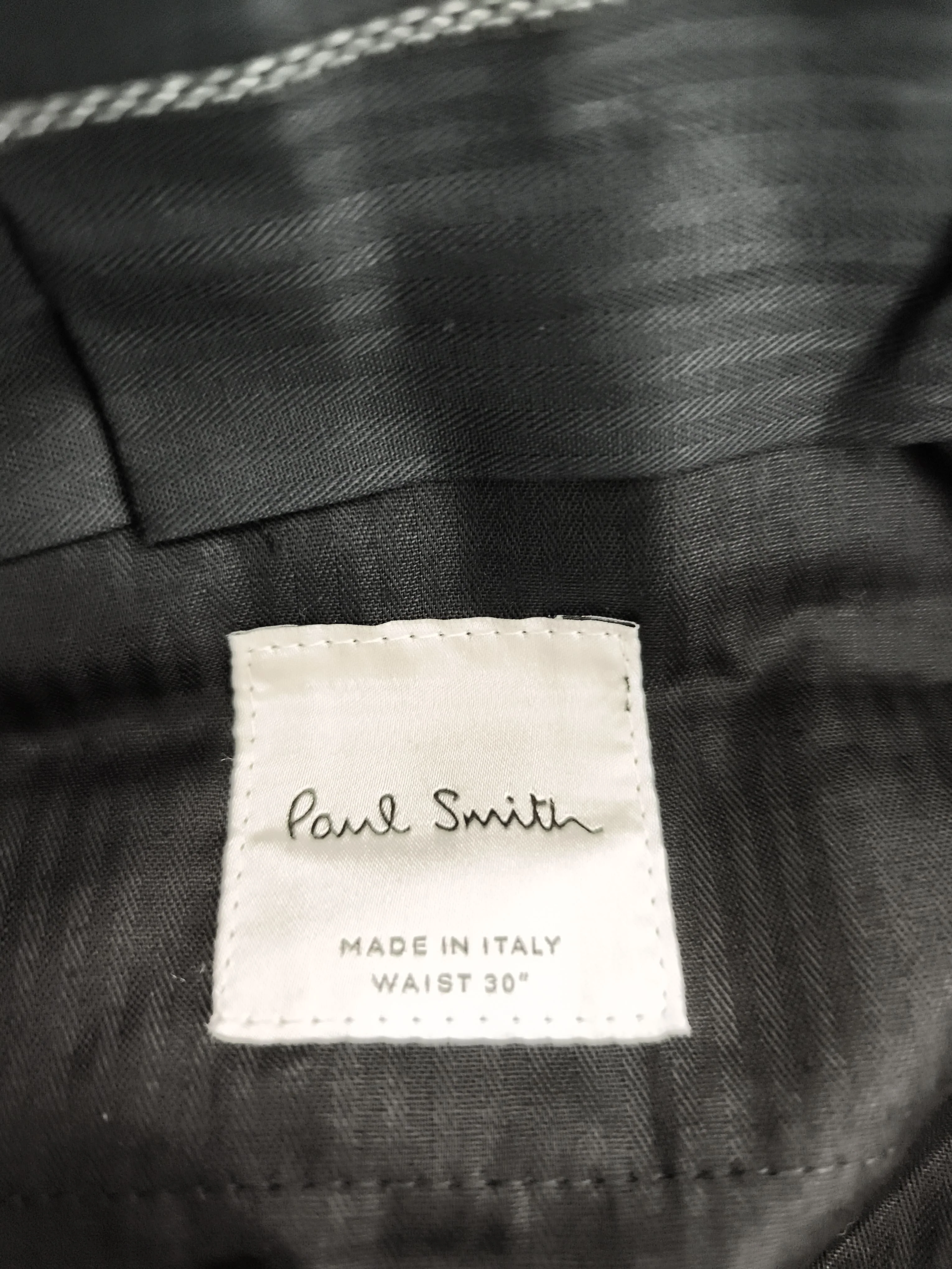 Paul Smith Men's Trousers W 30 in Green Wool with Silk Chino New with tags - Image 5
