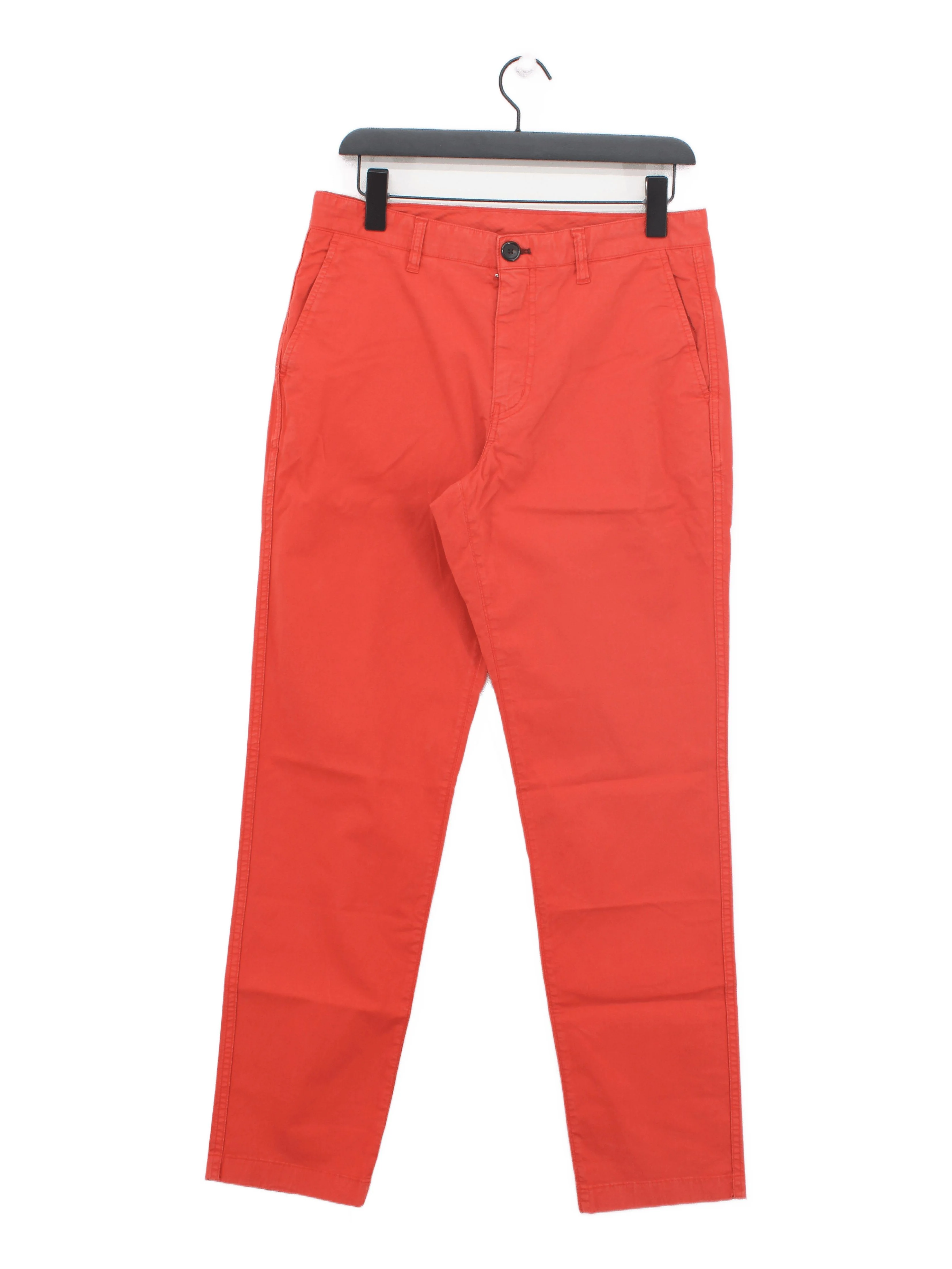 Paul Smith Men's Trousers W 30 in Red Cotton with Elastane Chino New with tags