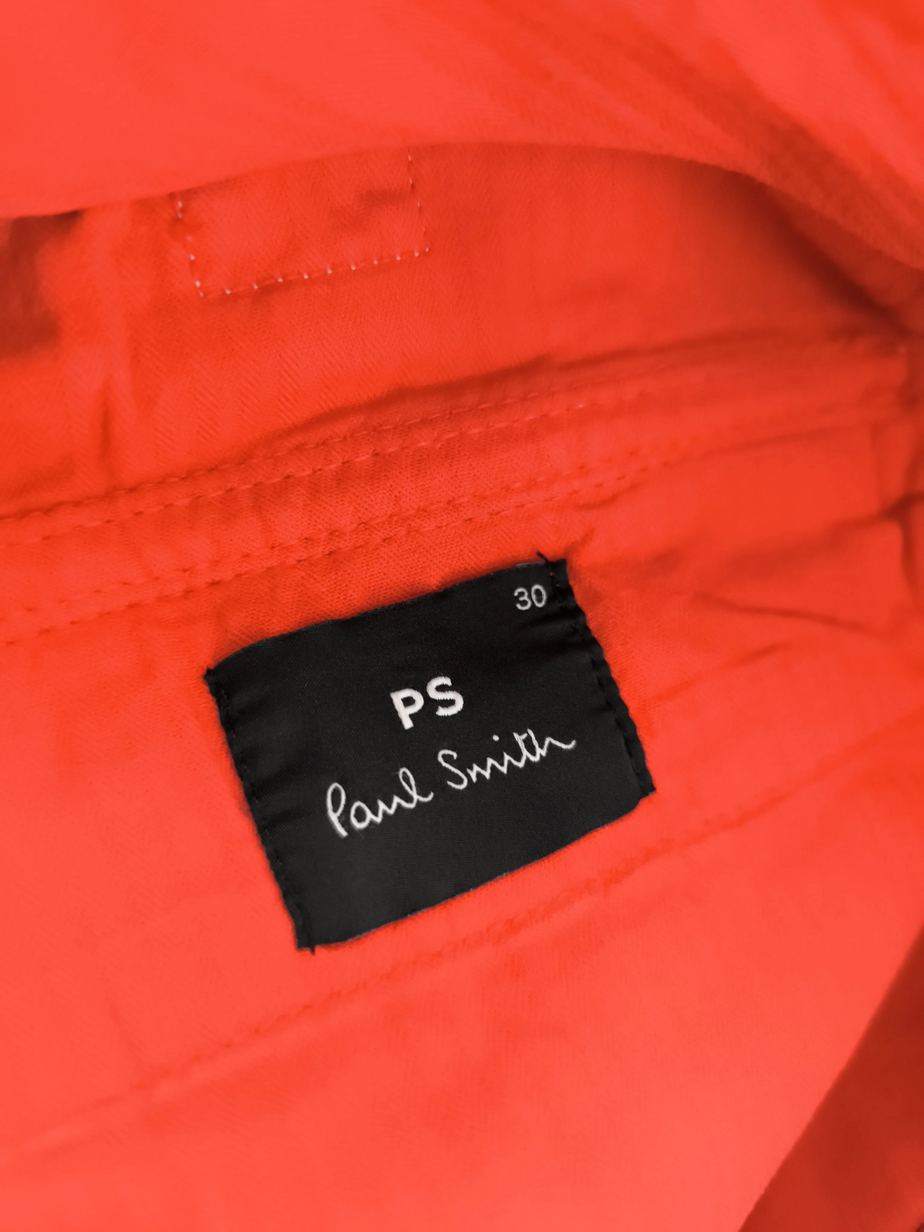 Paul Smith Men's Trousers W 30 in Red Cotton with Elastane Chino New with tags - Image 5