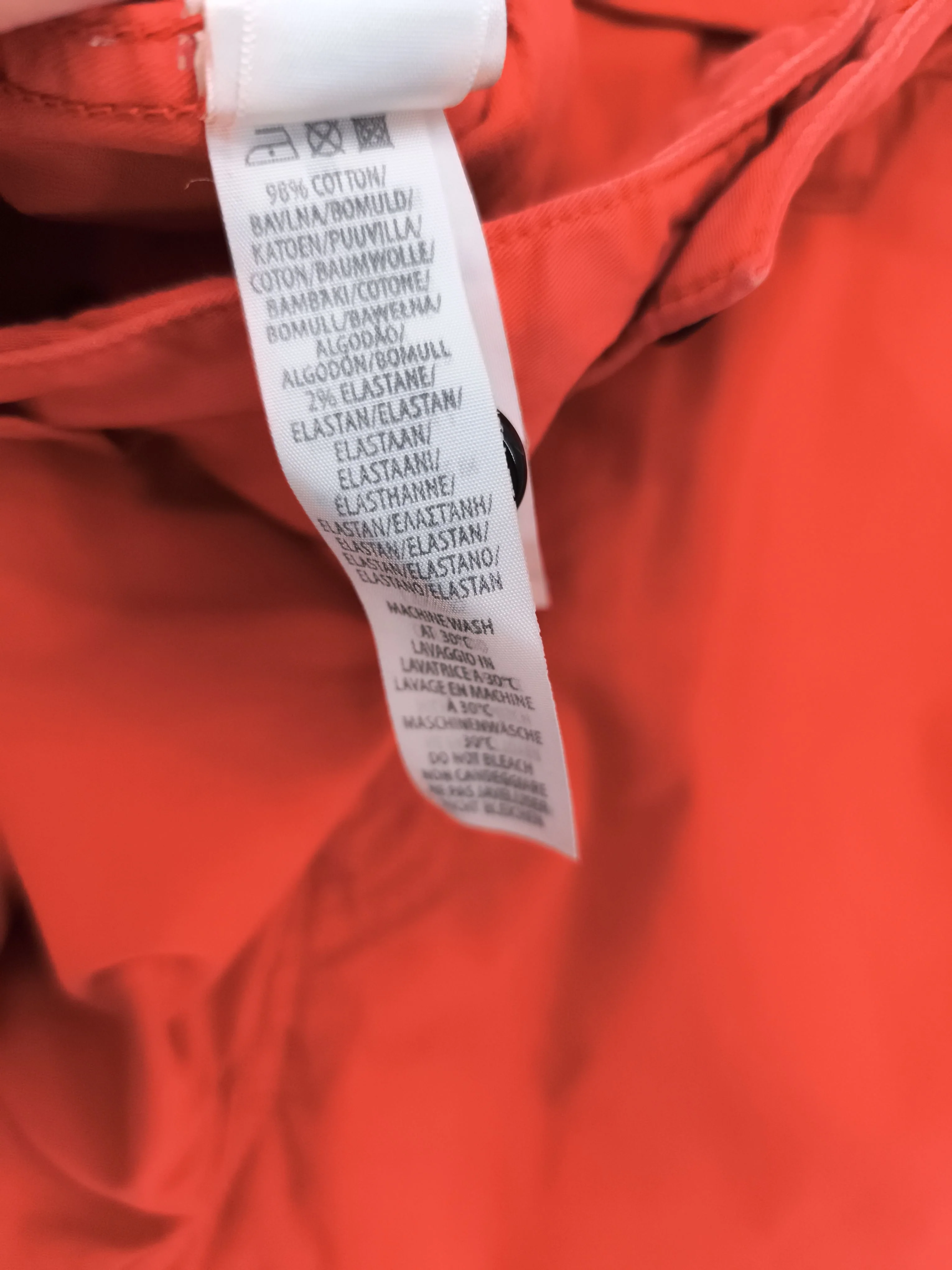 Paul Smith Men's Trousers W 30 in Red Cotton with Elastane Chino New with tags - Image 6