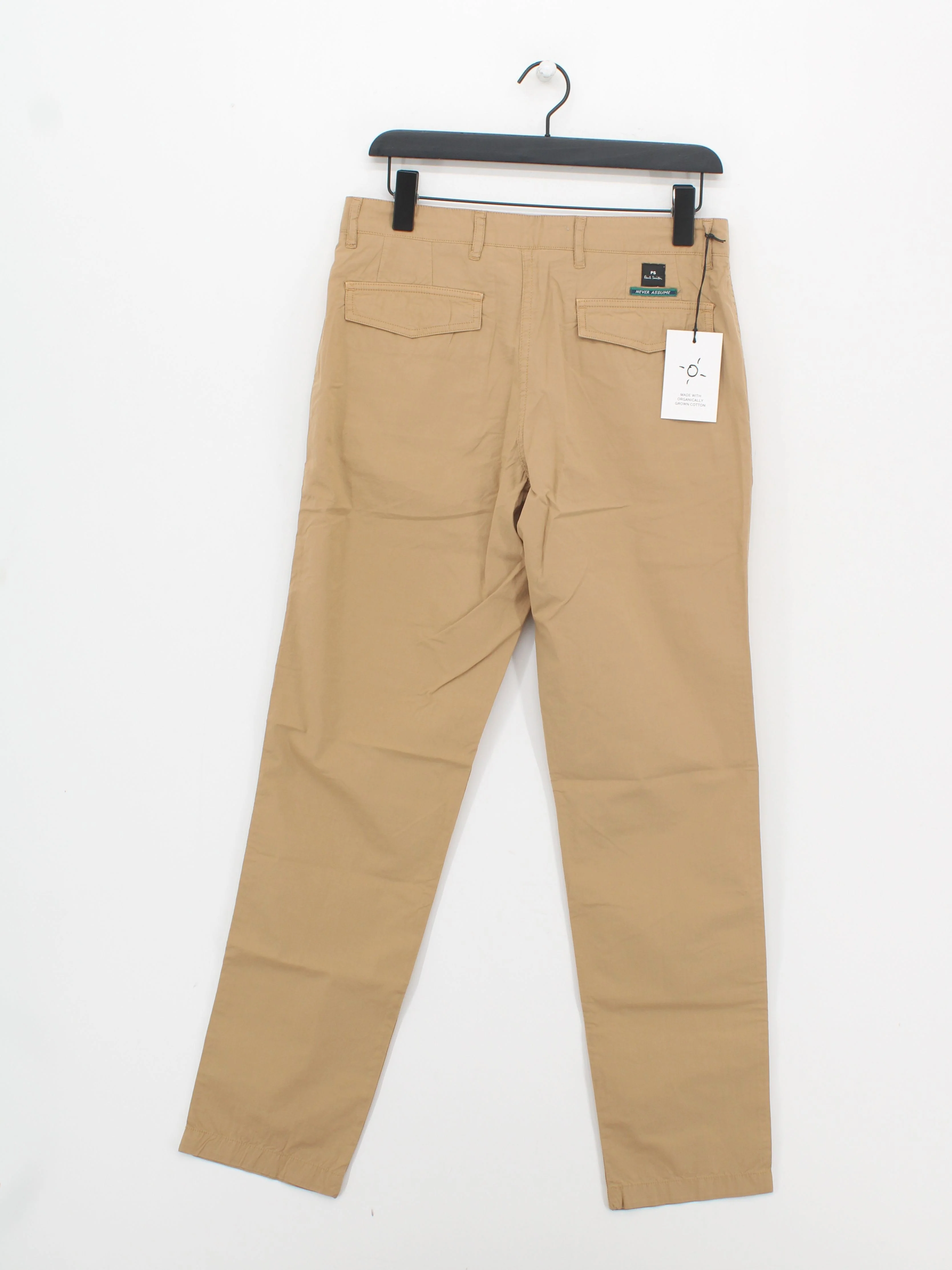 Paul Smith Men's Trousers W 30 in Tan 100% Cotton Tapered Chino New with tags - Image 2