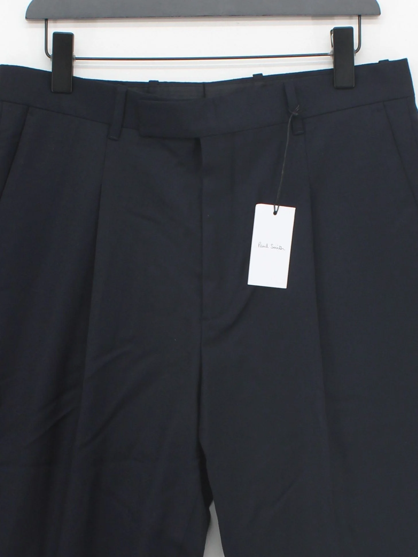 Paul Smith Men's Trousers W 32 in Black 100% Wool Tapered Chino New with tags - Image 3