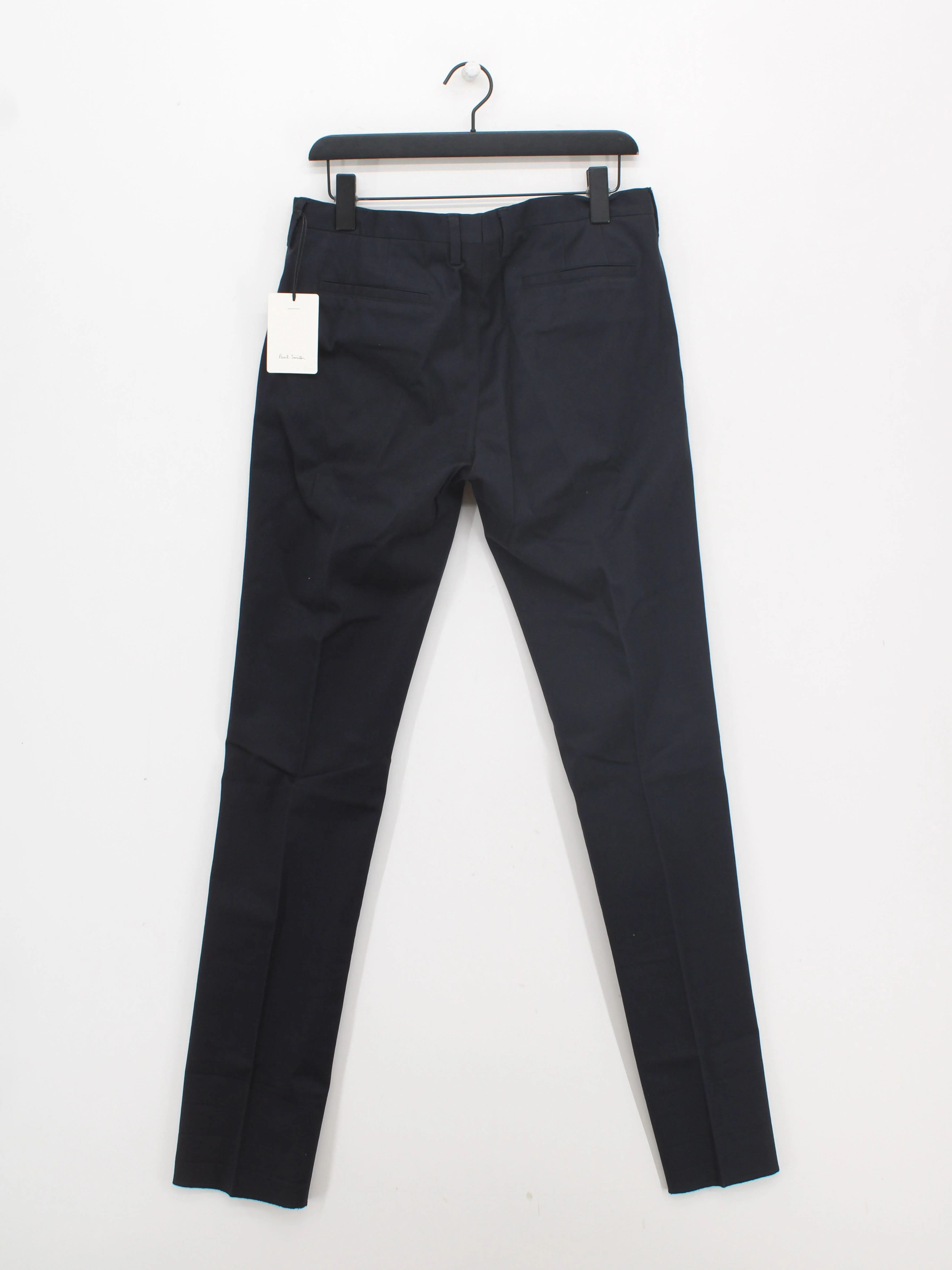 Paul Smith Men's Trousers W 32 in Black Cotton with Elastane Chino New with tags - Image 2