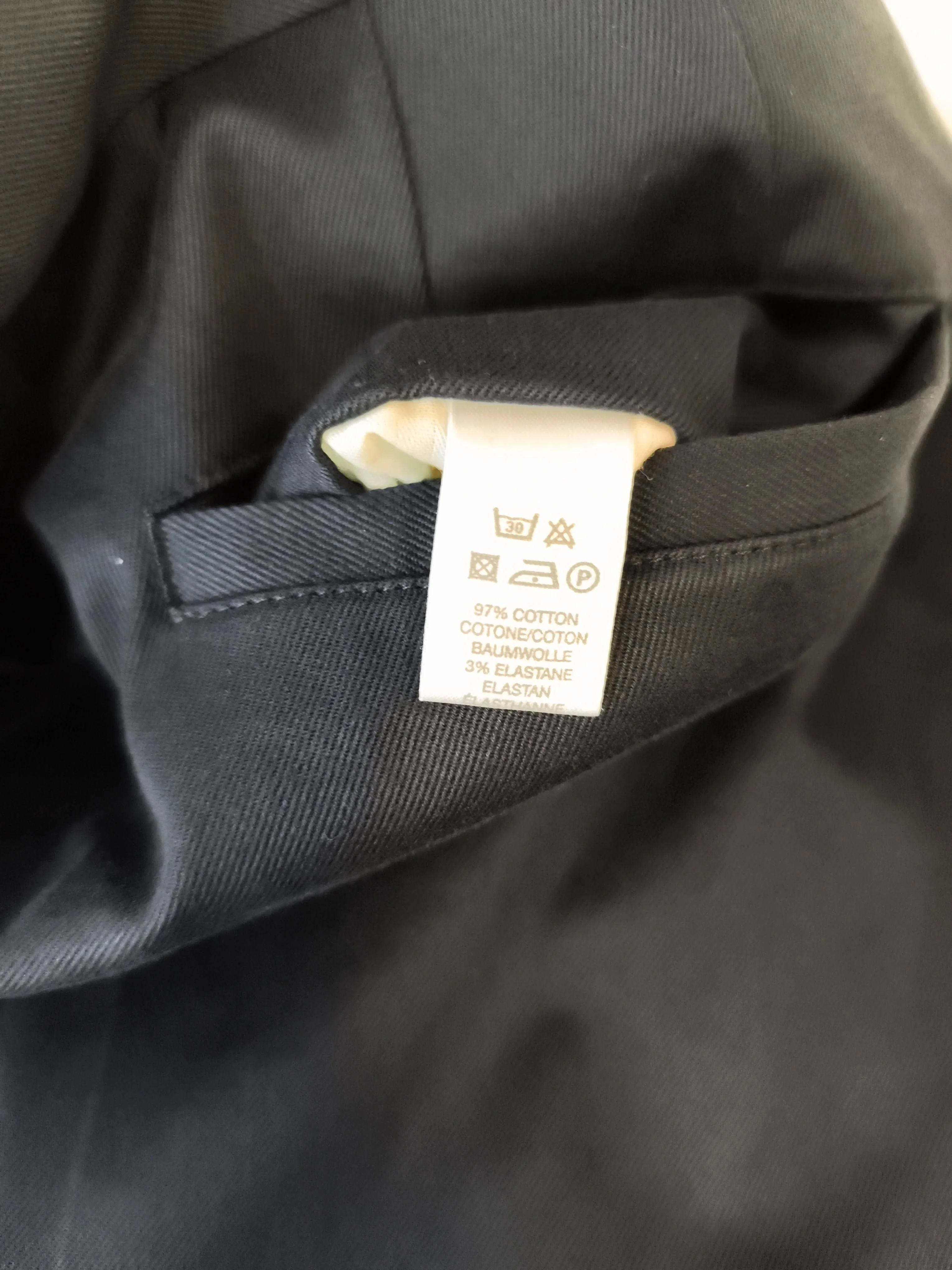 Paul Smith Men's Trousers W 32 in Black Cotton with Elastane Chino New with tags - Image 6