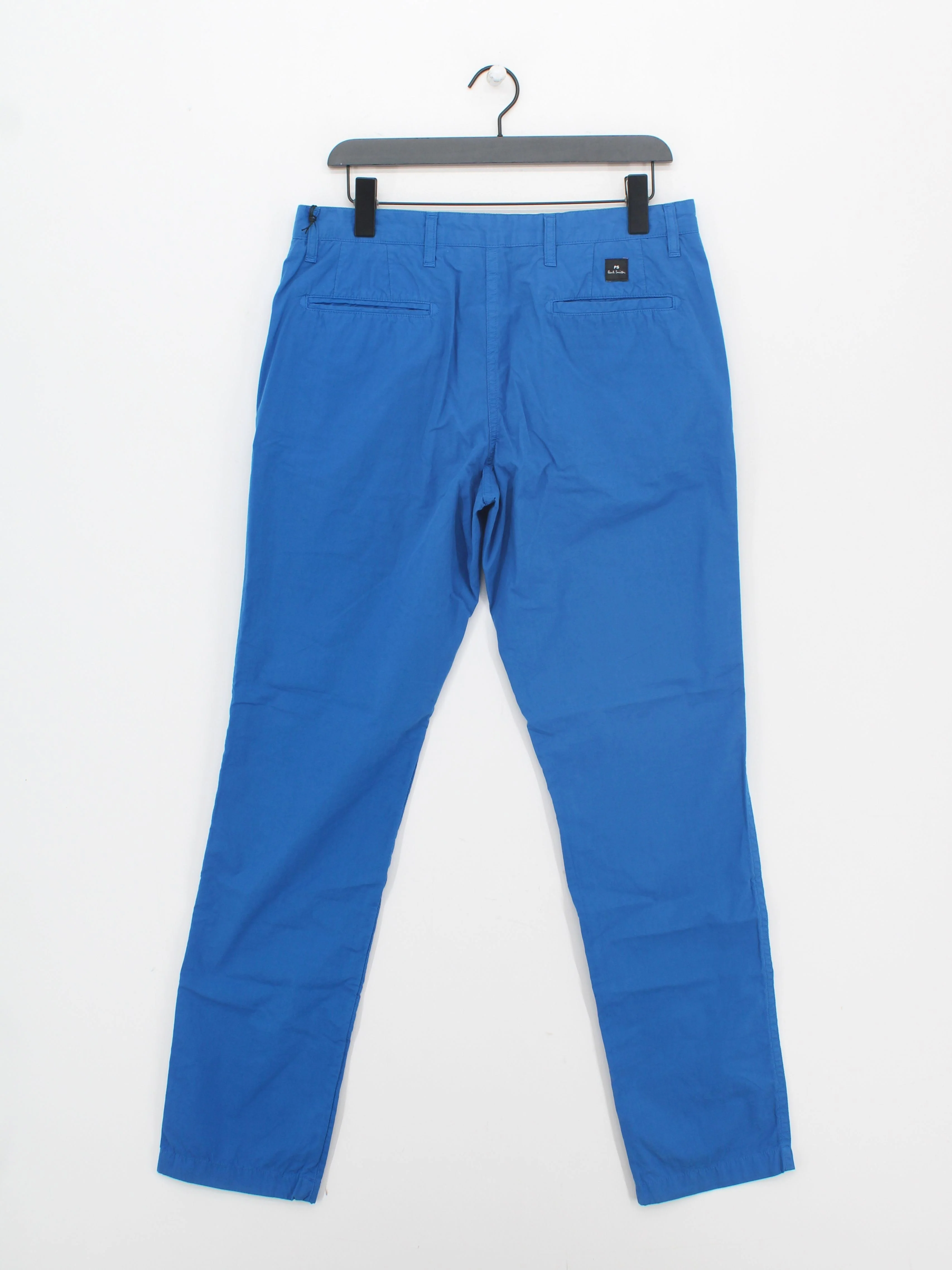 Paul Smith Men's Trousers W 32 in Blue 100% Cotton Straight Chino New with tags - Image 2