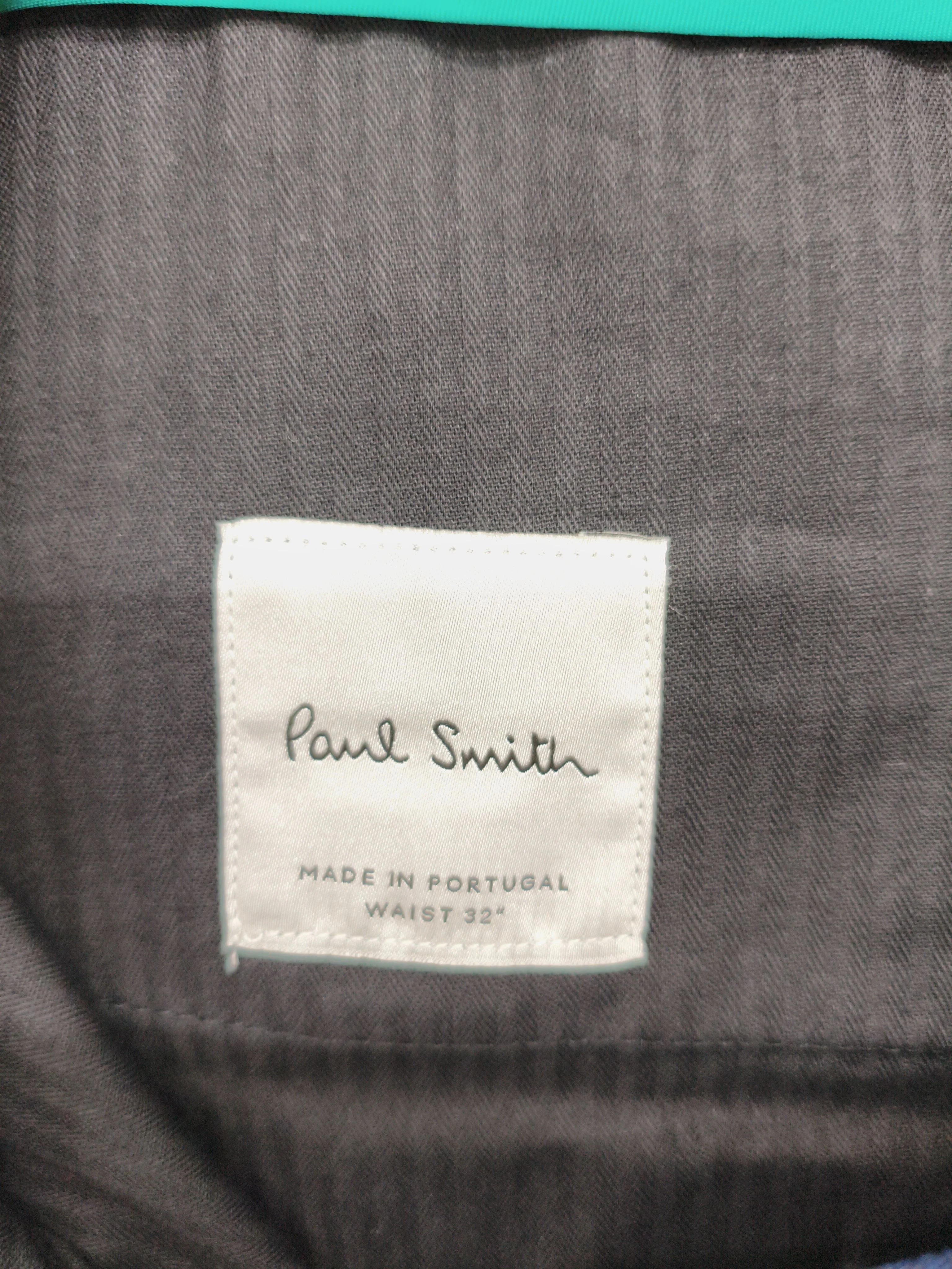 Paul Smith Men's Trousers W 32 in Blue 100% Wool Chino New with tags - Image 5