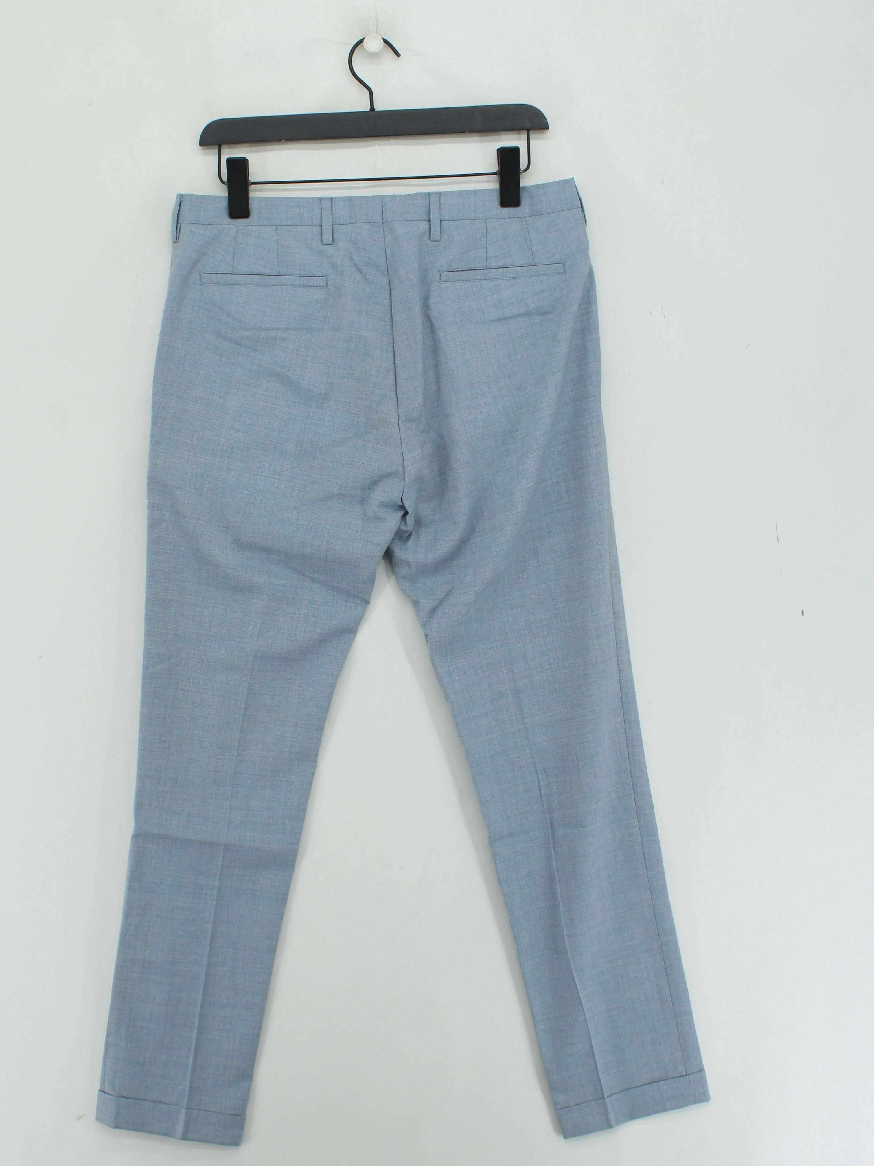 Paul Smith Men's Trousers W 32 in Blue 100% Wool Tapered Chino New with tags - Image 2